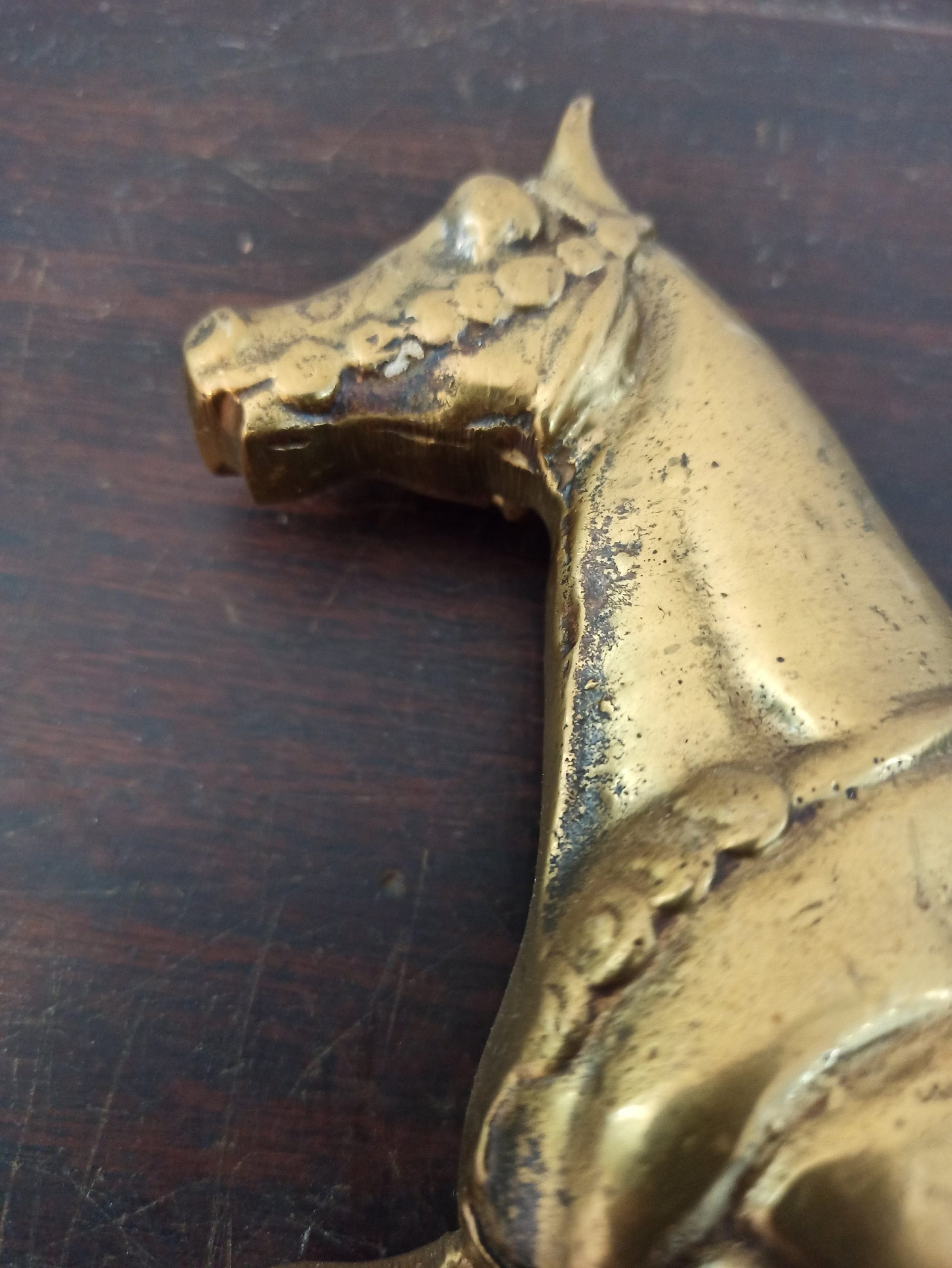 Vintage Brass Horse Ornament. - Image 7