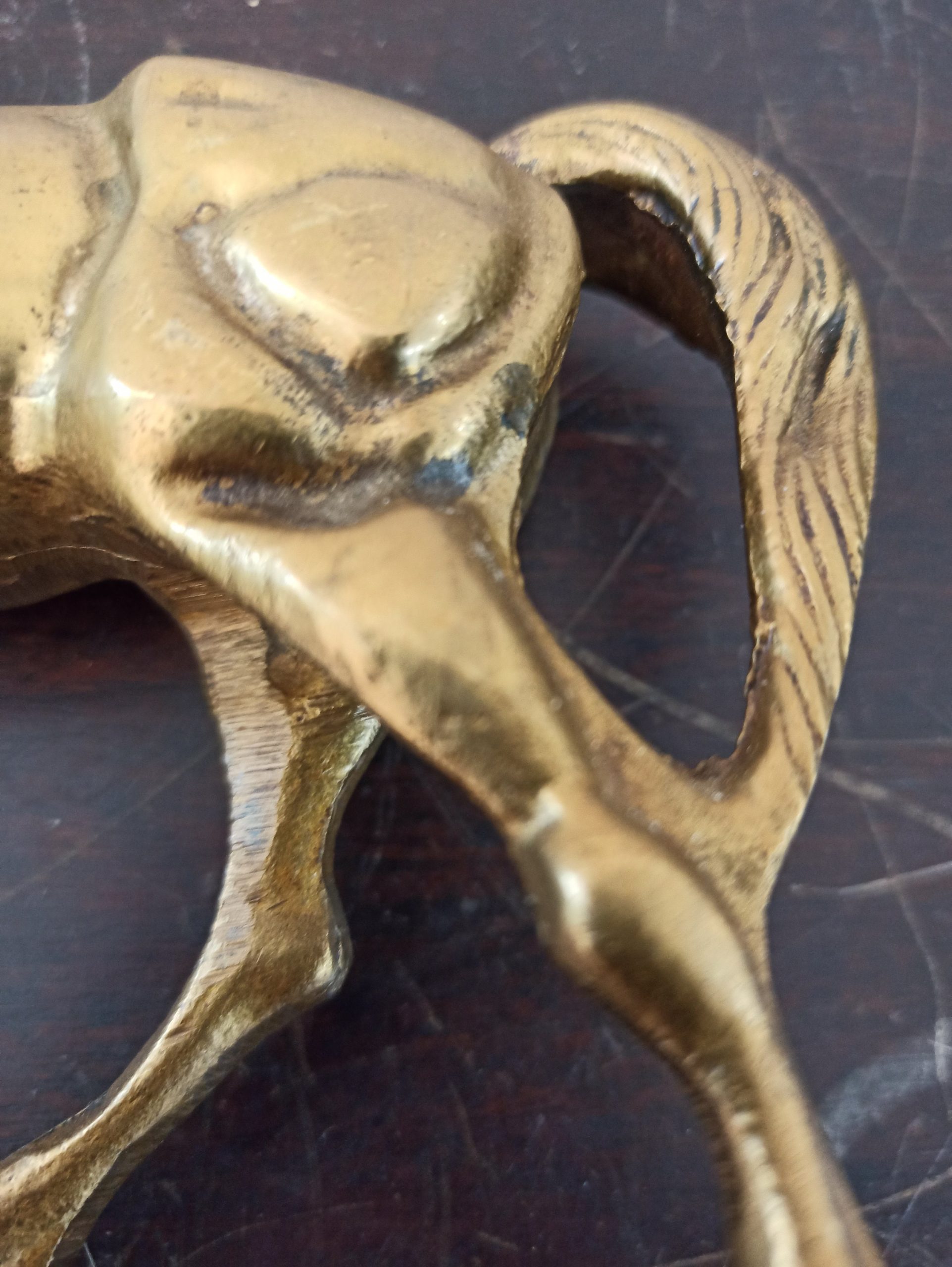 Vintage Brass Horse Ornament. - Image 8