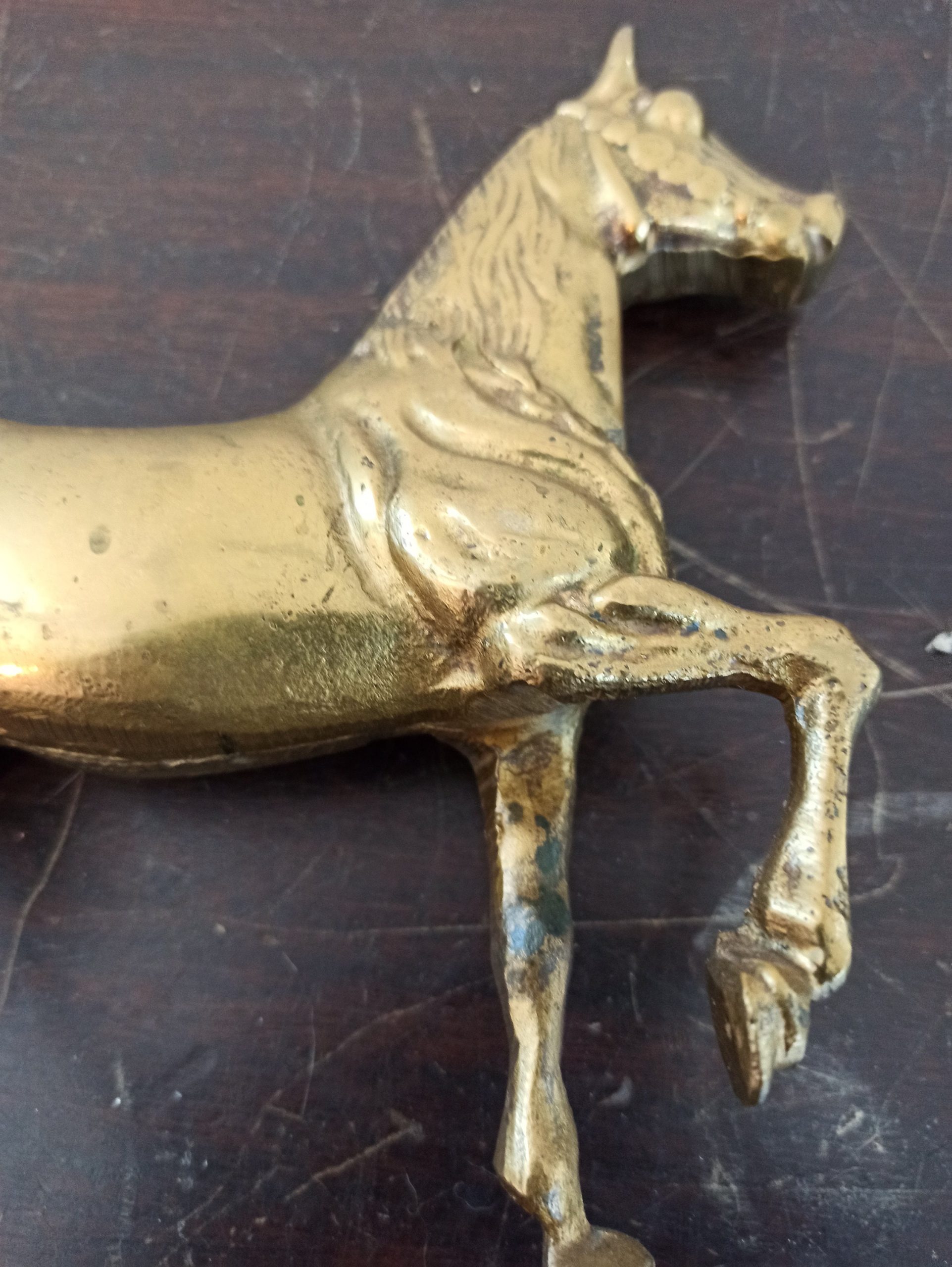 Vintage Brass Horse Ornament. - Image 10
