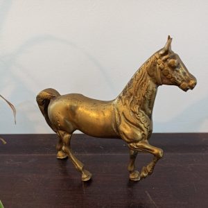 Vintage Brass Horse Ornament.