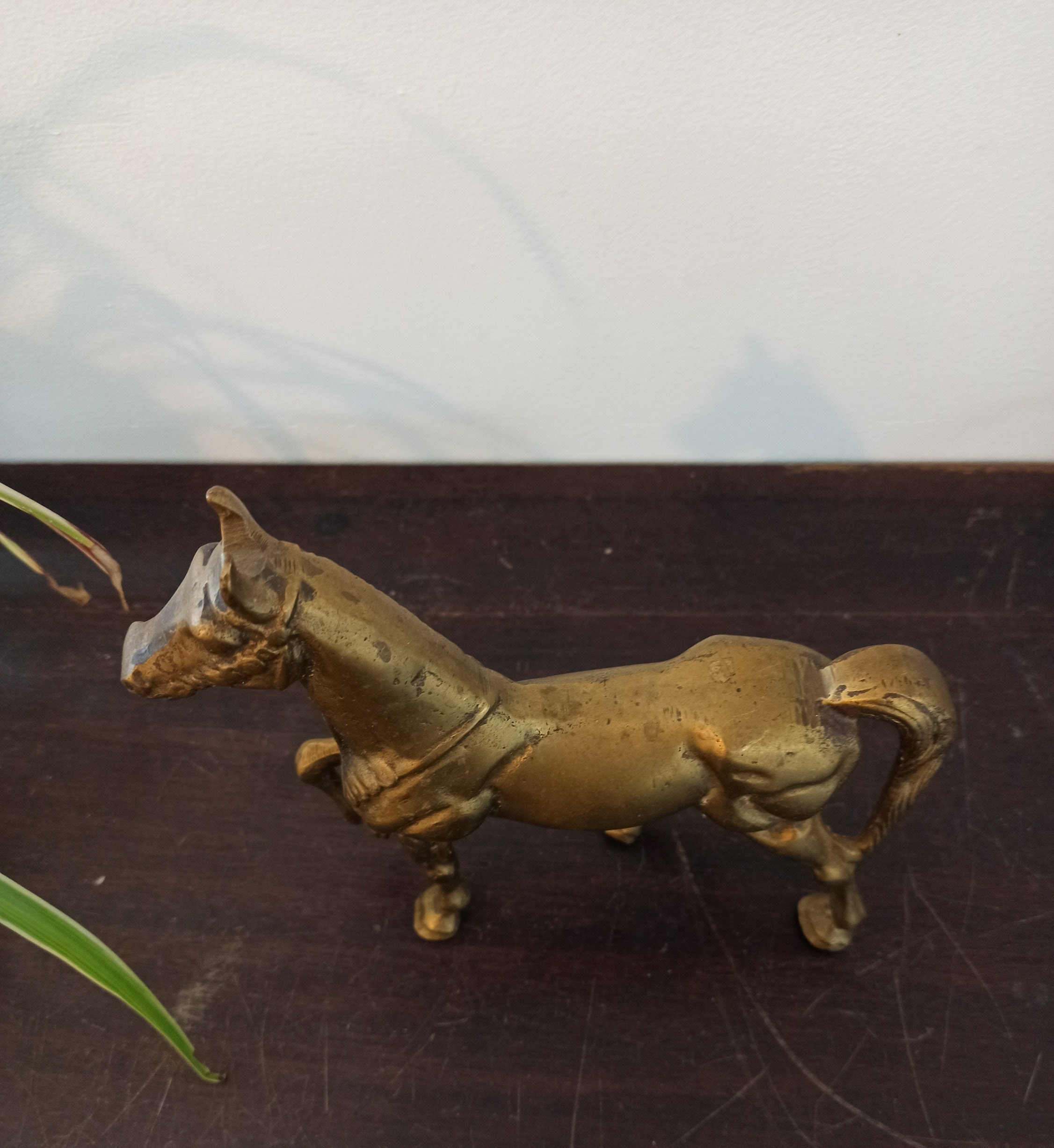 Vintage Brass Horse Ornament. - Image 6