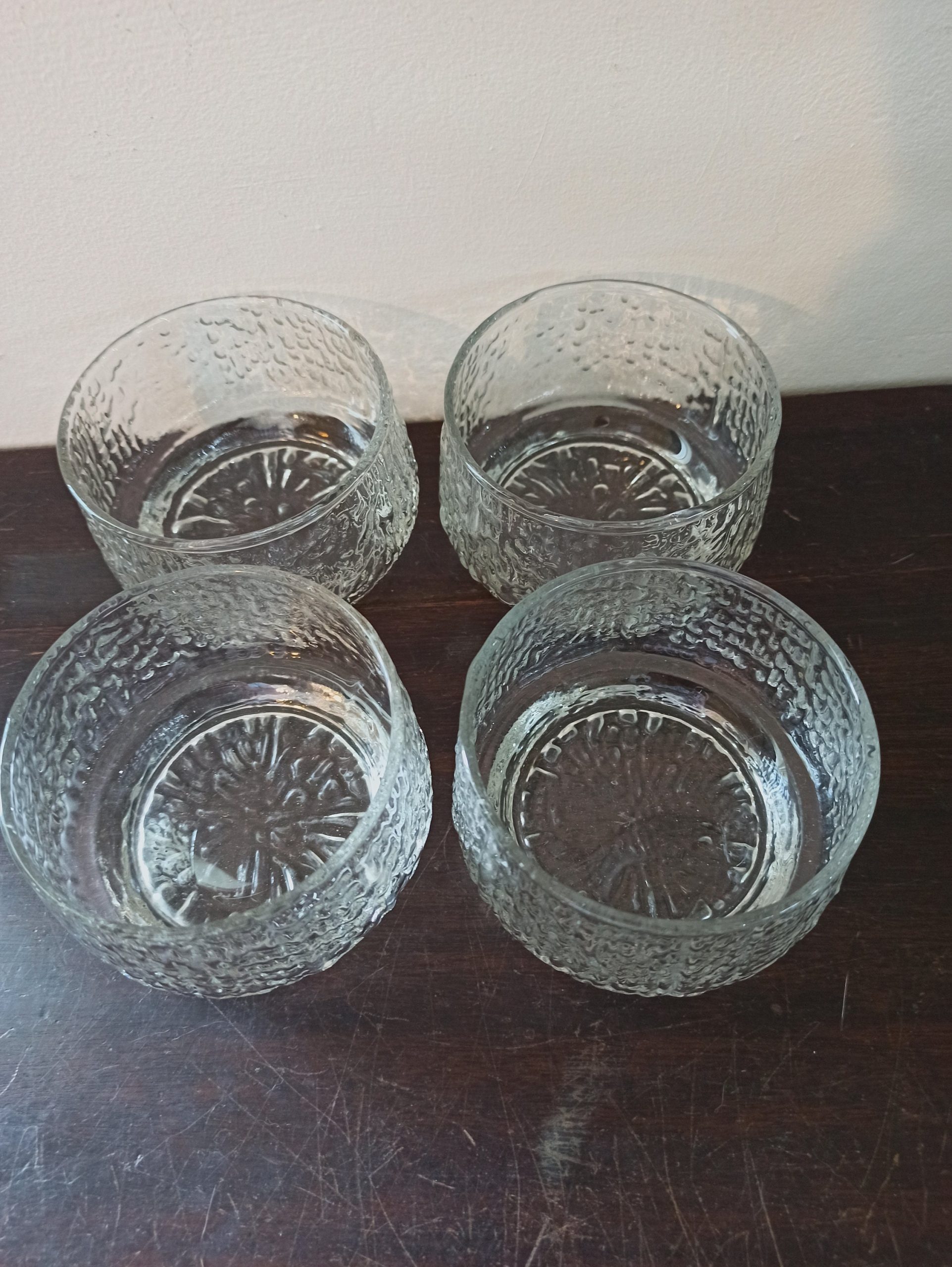 Set of 4 Glass Dessert Bowls. Very Good Condition. - Image 3