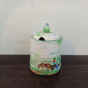 Vintage Marmalade / Preserves Jar. Embossed Country Scene.