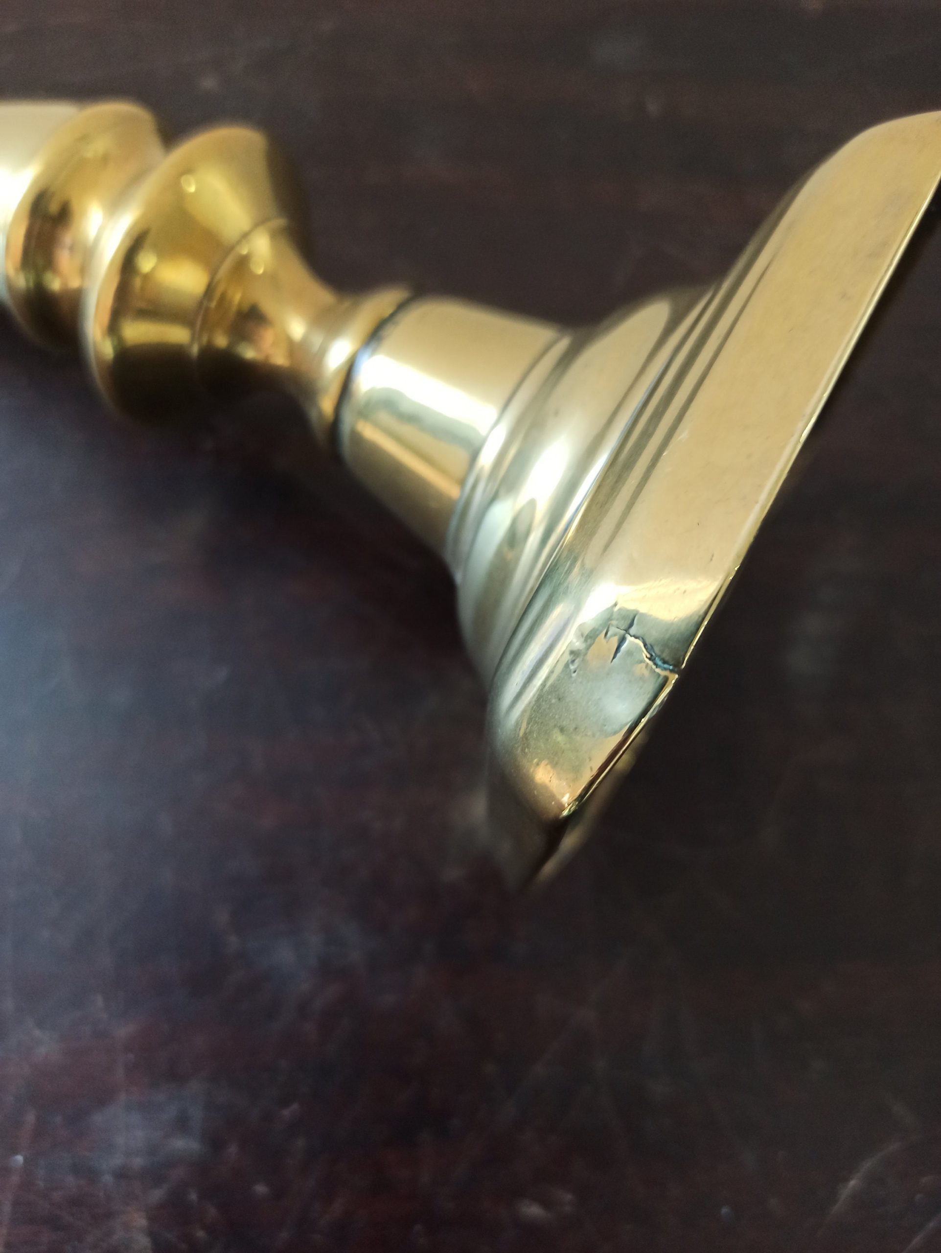 Vintage Brass Candlestick. Very Good Condition. - Image 8
