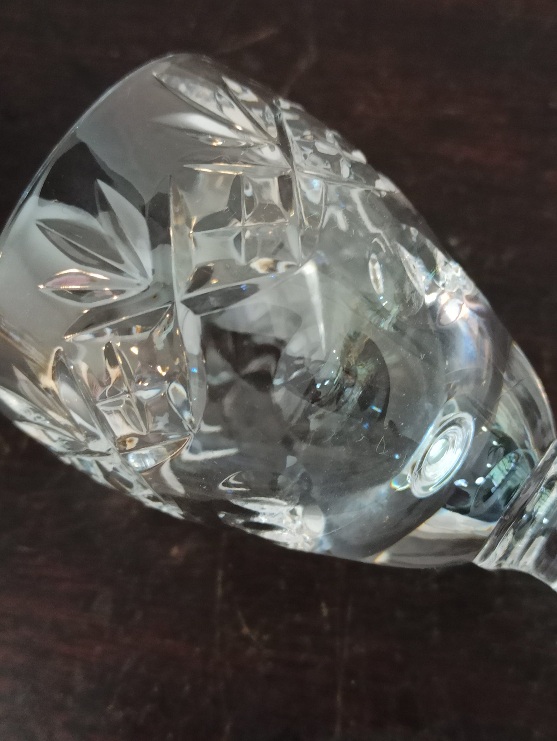 Vintage Glass Decanter And 3 Royal Doulton Lead Crystal Liqueur / Shot Glasses. - Image 3
