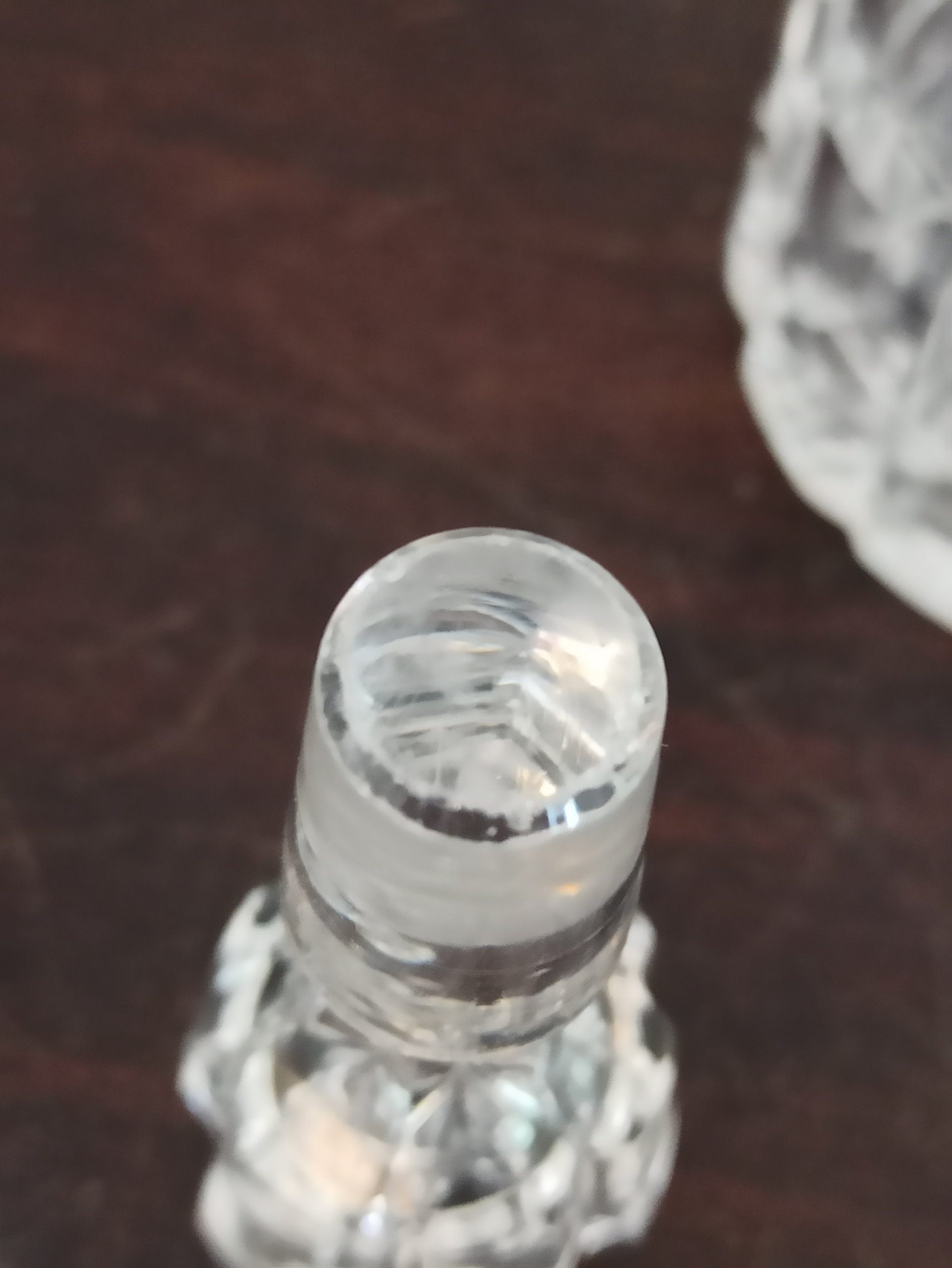 Vintage Glass Decanter And 3 Royal Doulton Lead Crystal Liqueur / Shot Glasses. - Image 7