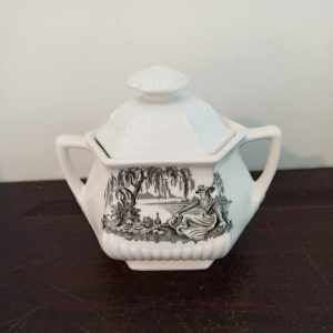 Vintage Lidded Sugar Bowls. Wm. Adams Minuet. Very Good condition.