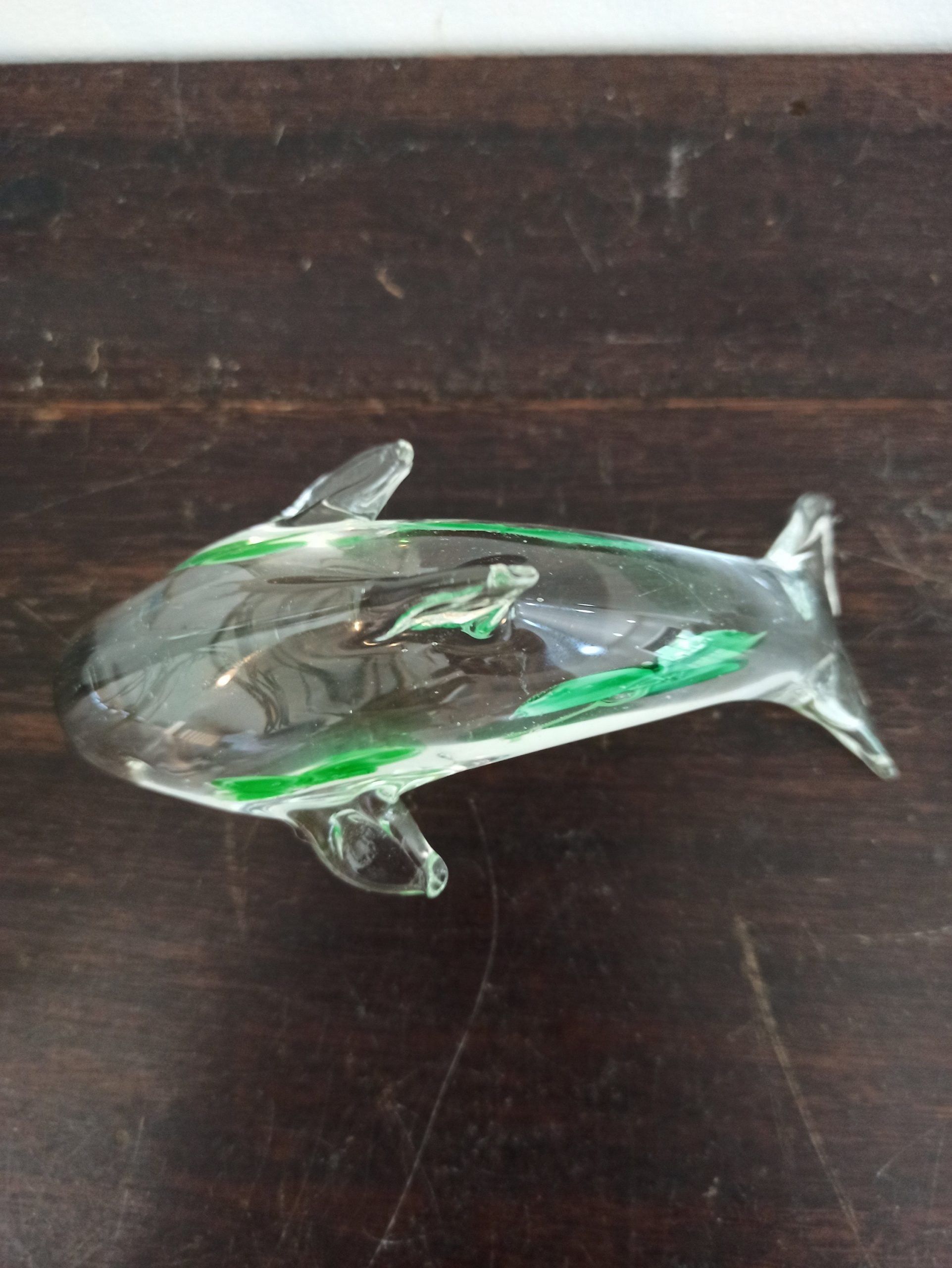 Vintage Glass Dolphin Paperweight. Excellent Condition. - Image 3