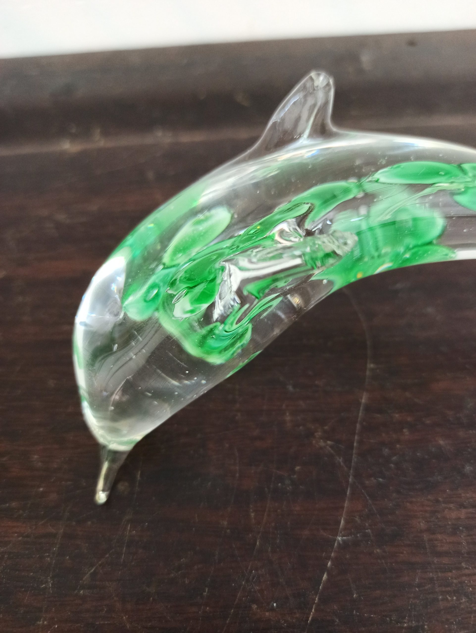 Vintage Glass Dolphin Paperweight. Excellent Condition. - Image 4
