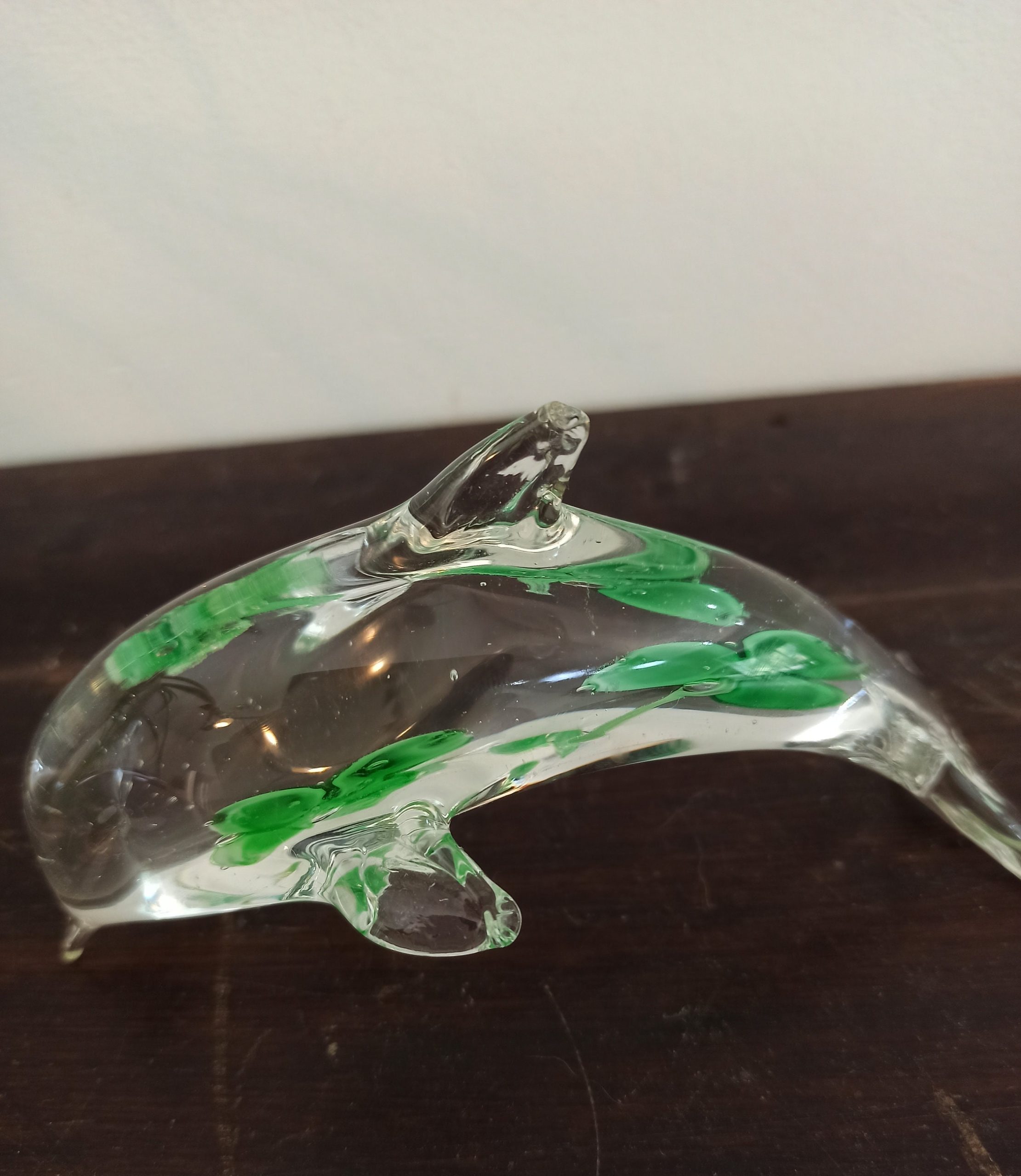 Vintage Glass Dolphin Paperweight. Excellent Condition. - Image 2