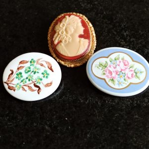 Vintage Set of Three Brooches. Good Overall Condition.