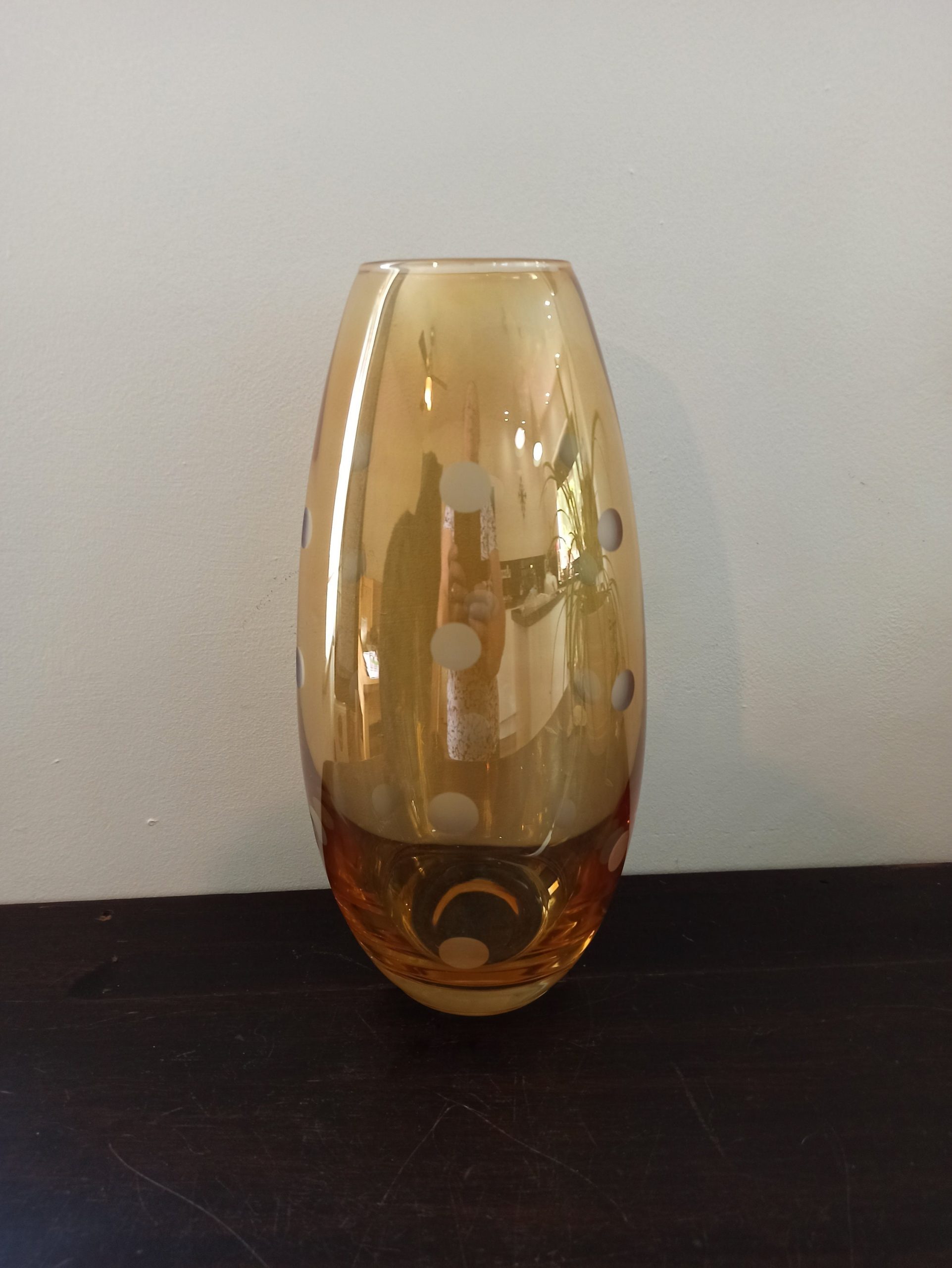 Vintage Glass Vase. Iridescent. - Image 2