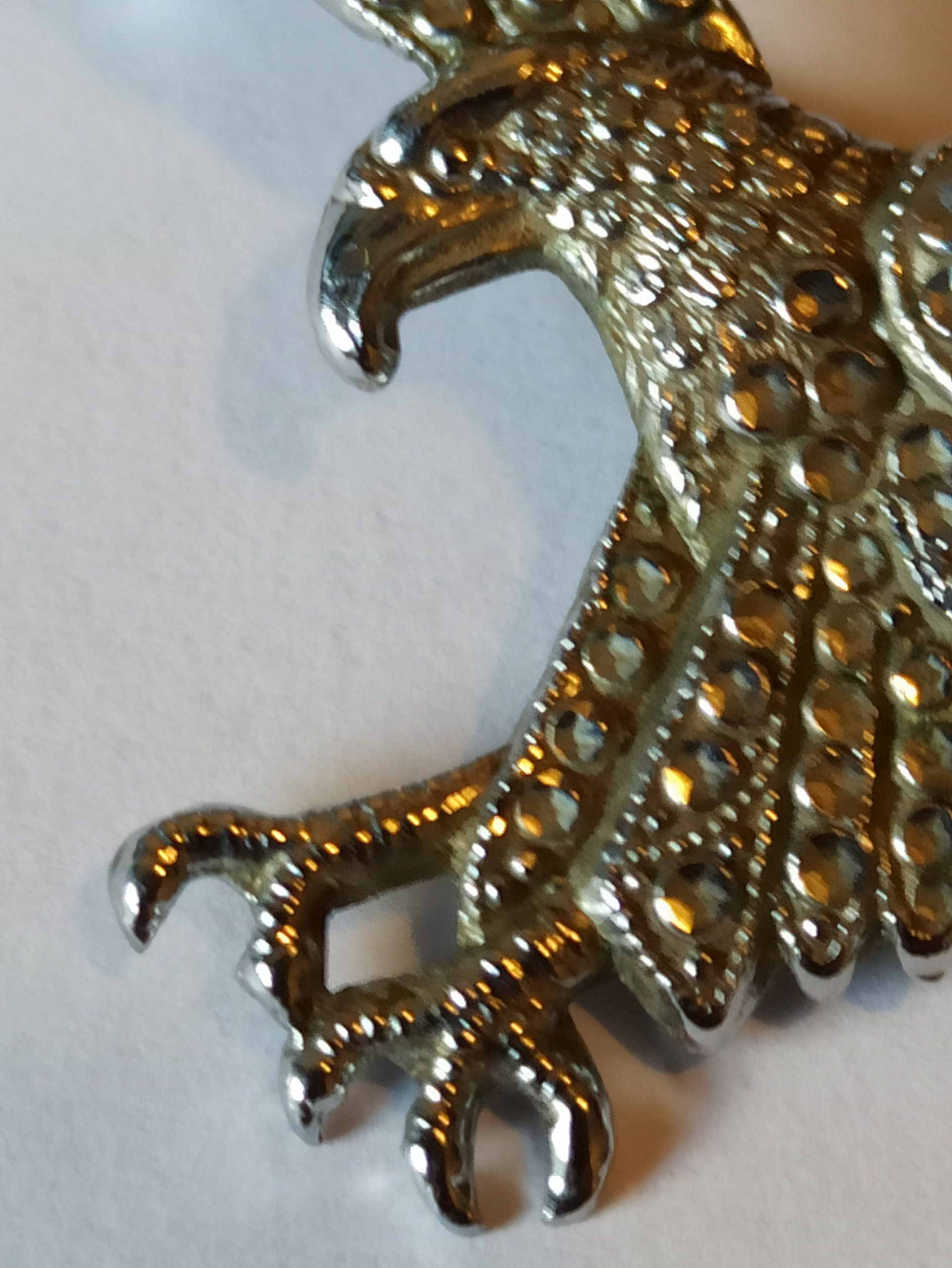 Vintage Marcasite Bird Of Prey Brooch. - Image 3