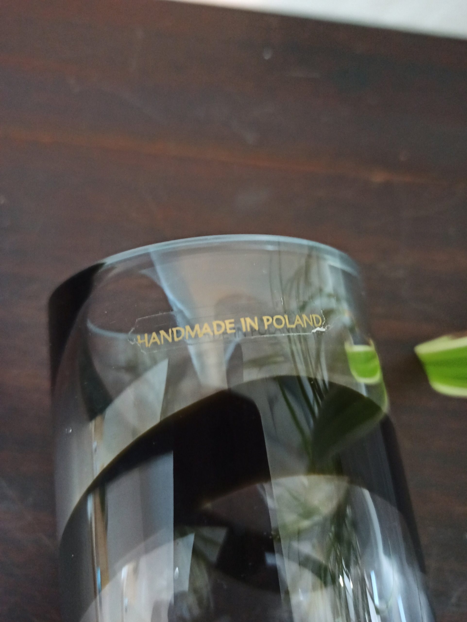 Vintage Hand Made Polish Vase. Very Good - Excellent Condition. Heavy and Thick Glass. Tube / Straight Vase. - Image 3