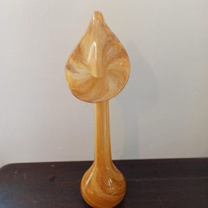 Marble Effect Glass Vase. Excellent Condition.