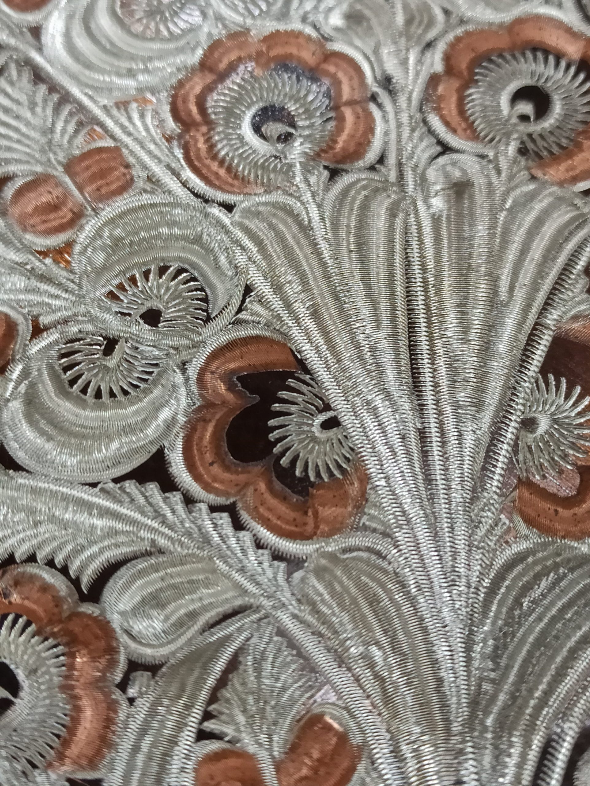 Vintage Laser Engraved Copper Wall Plate. Very Decorative. A One Off Piece. - Image 5