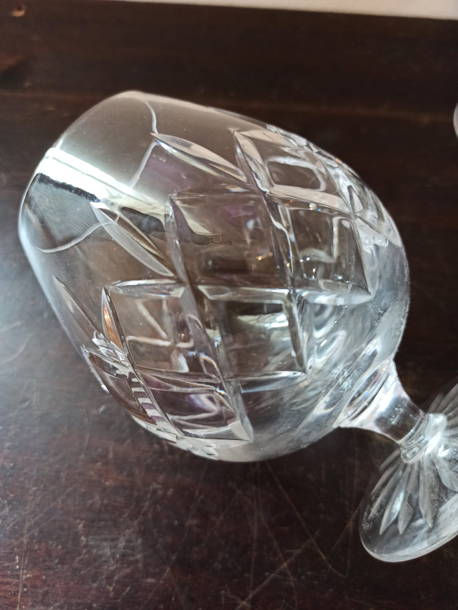 A Pair of Brandy Glasses. Lead Crystal. Excellent Condition. - Image 5