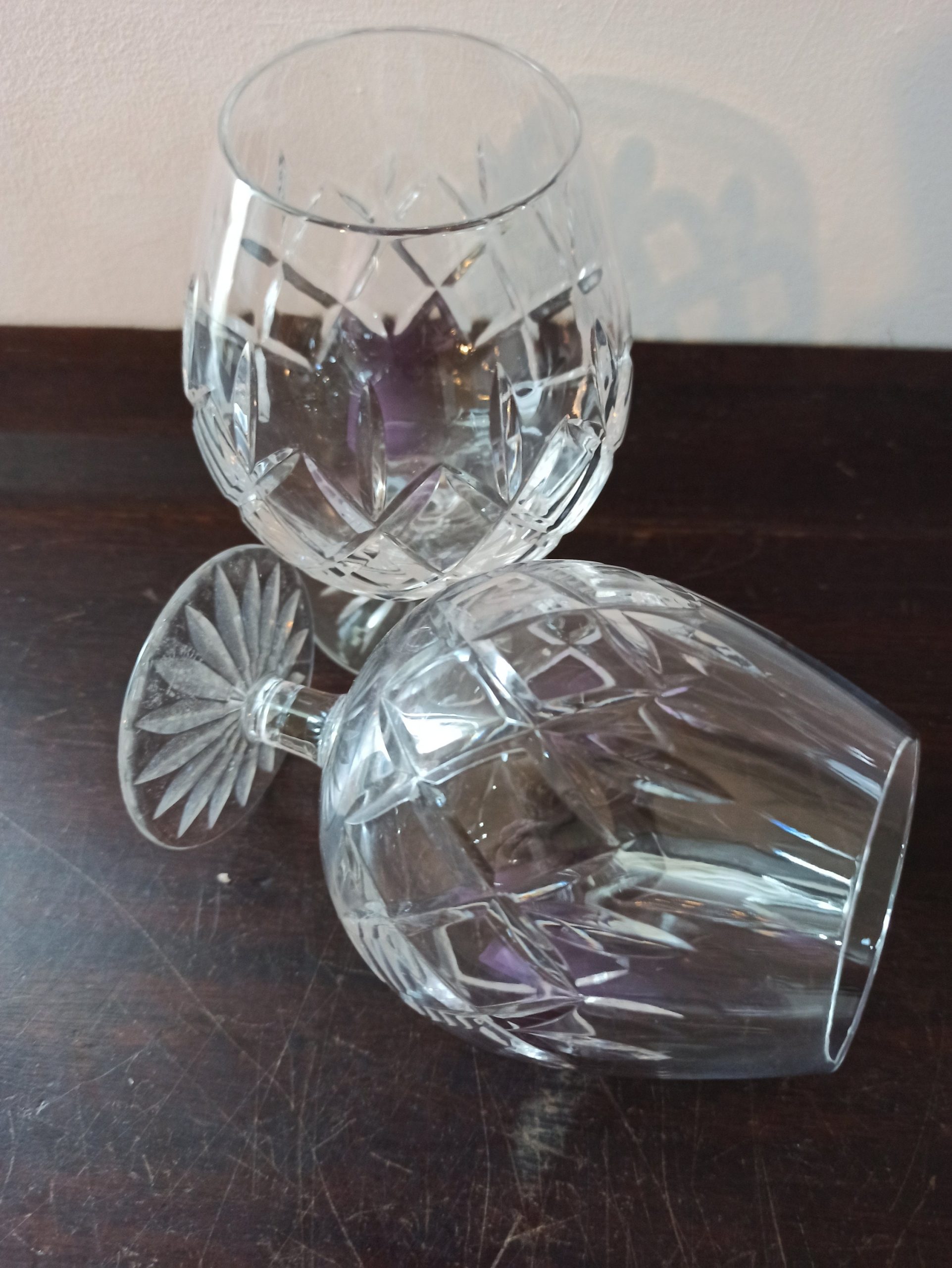 A Pair of Brandy Glasses. Lead Crystal. Excellent Condition. - Image 8