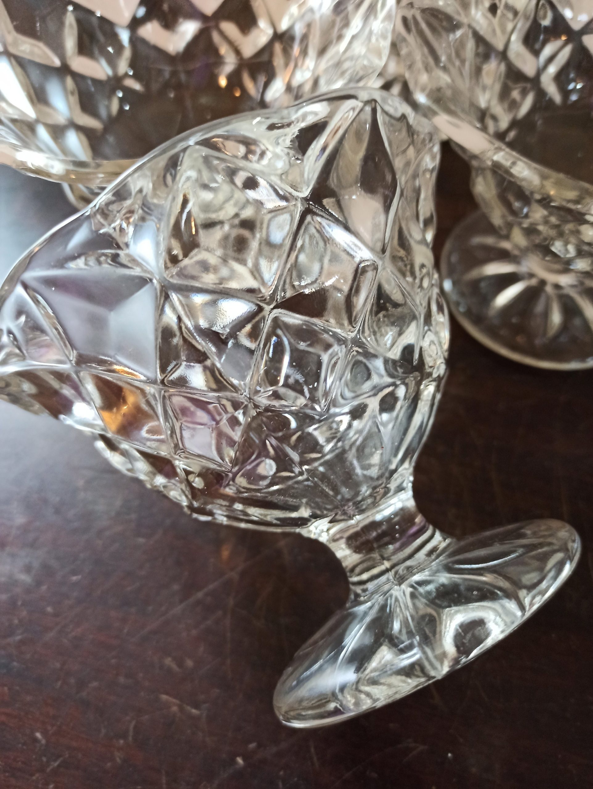 Set of 6 Glass Dessert Dishes. - Image 4