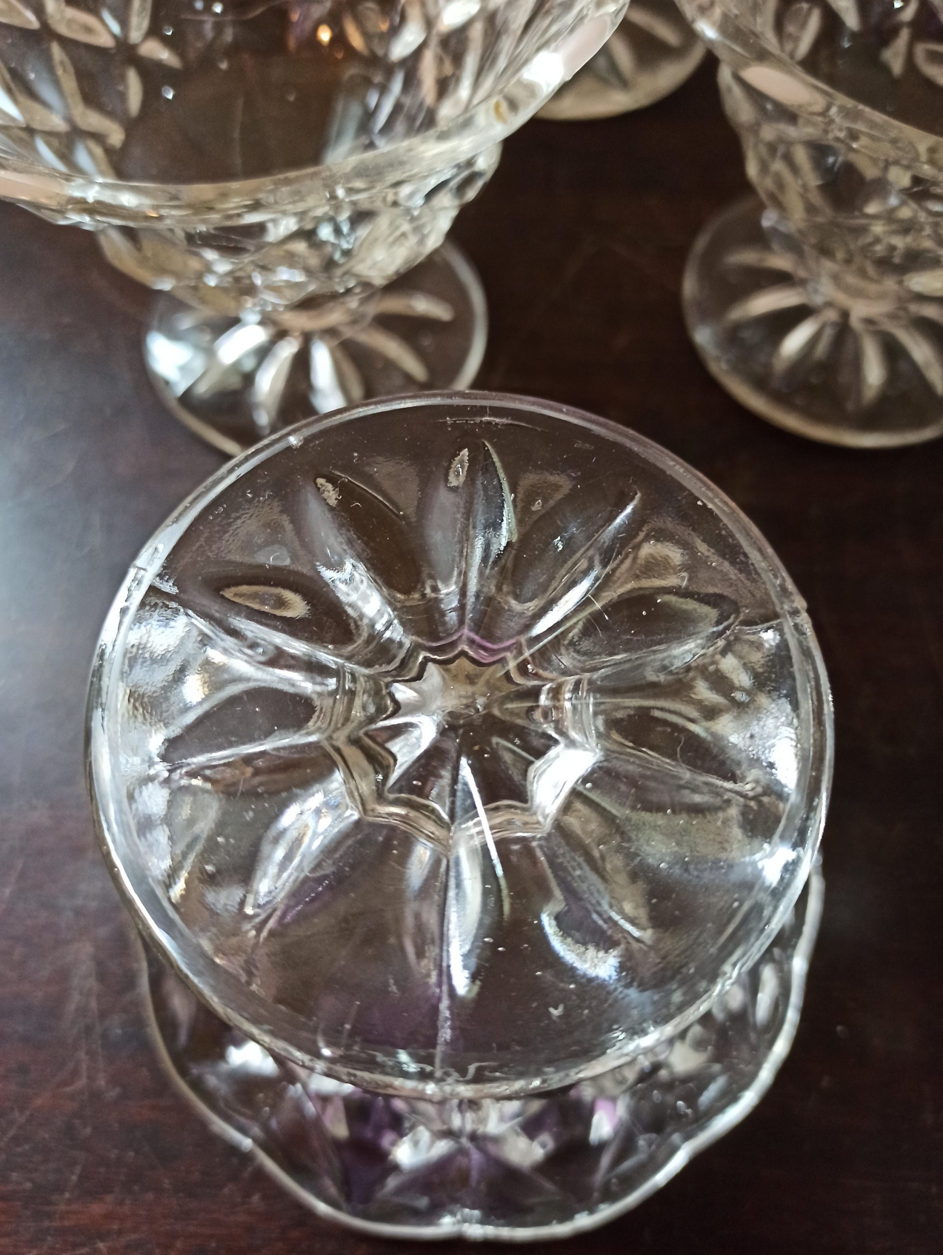 Set of 6 Glass Dessert Dishes. - Image 5