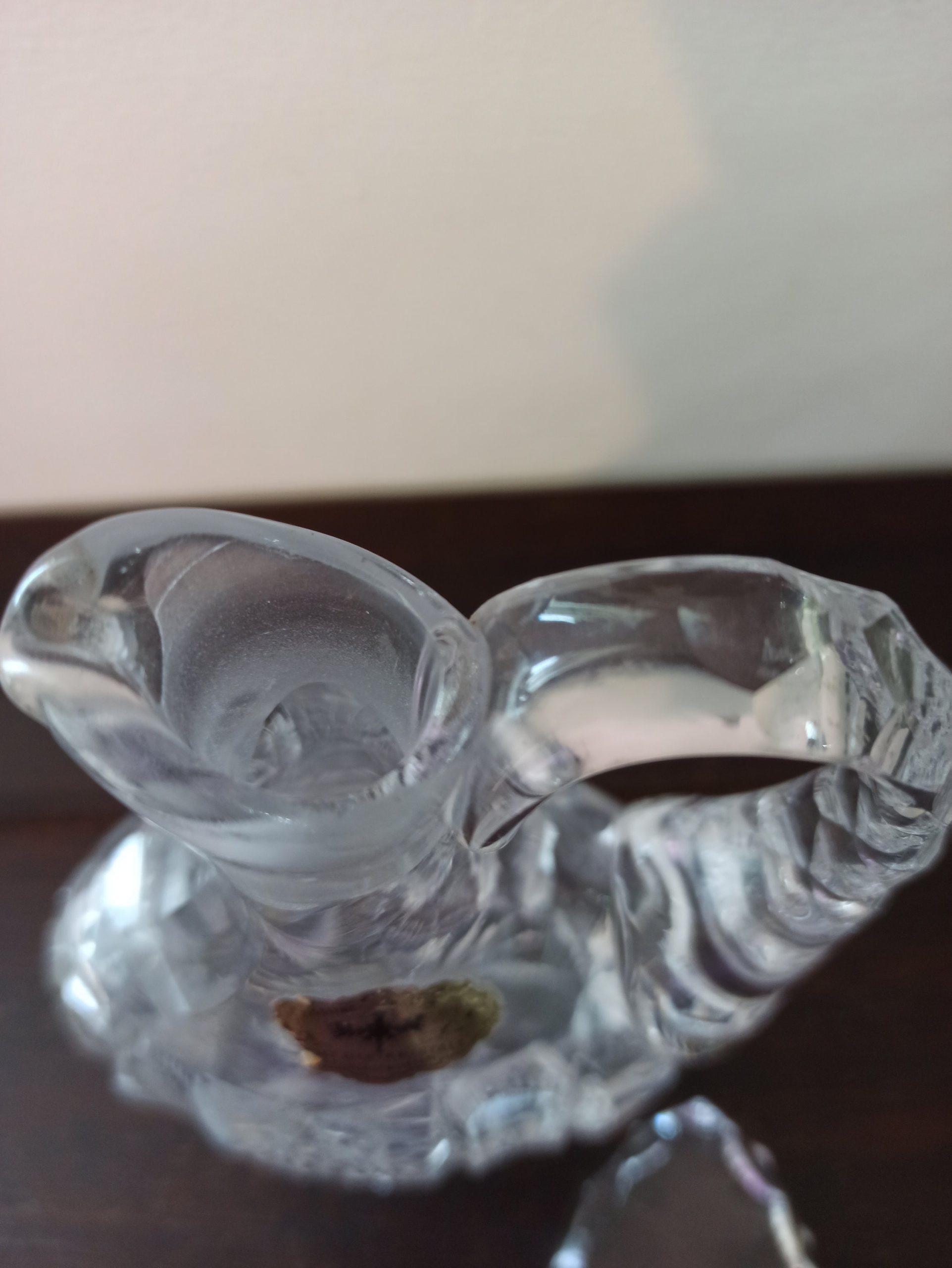 Vintage German Crystal Oil Pourer. Excellent Condtion. Original Label. - Image 7