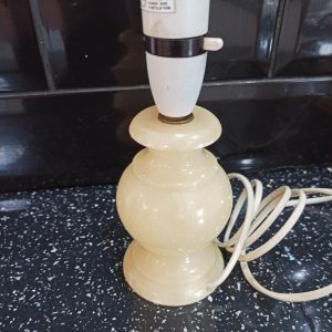 Vintage Small Table Lamp. Onyx. Heavy.