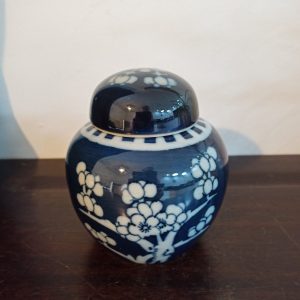 Vintage Blue and White Ginger Jar.
