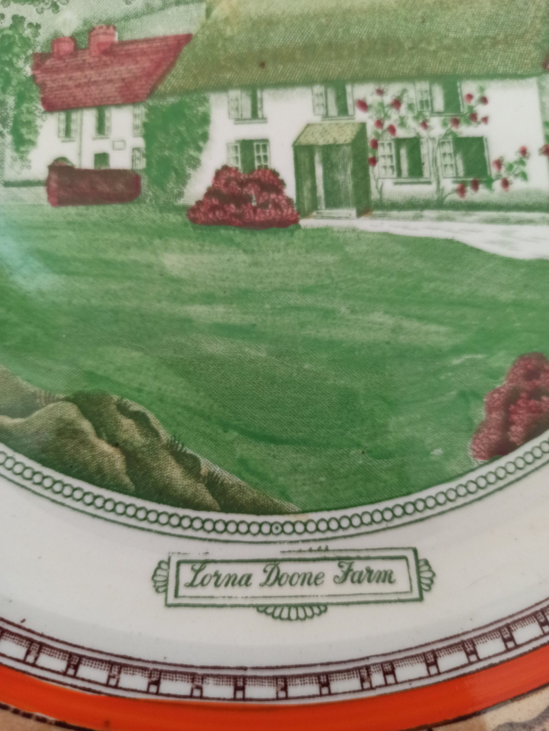 A Pair of Lorna Doone Plates By Adams Pottery. 1910s - Image 4