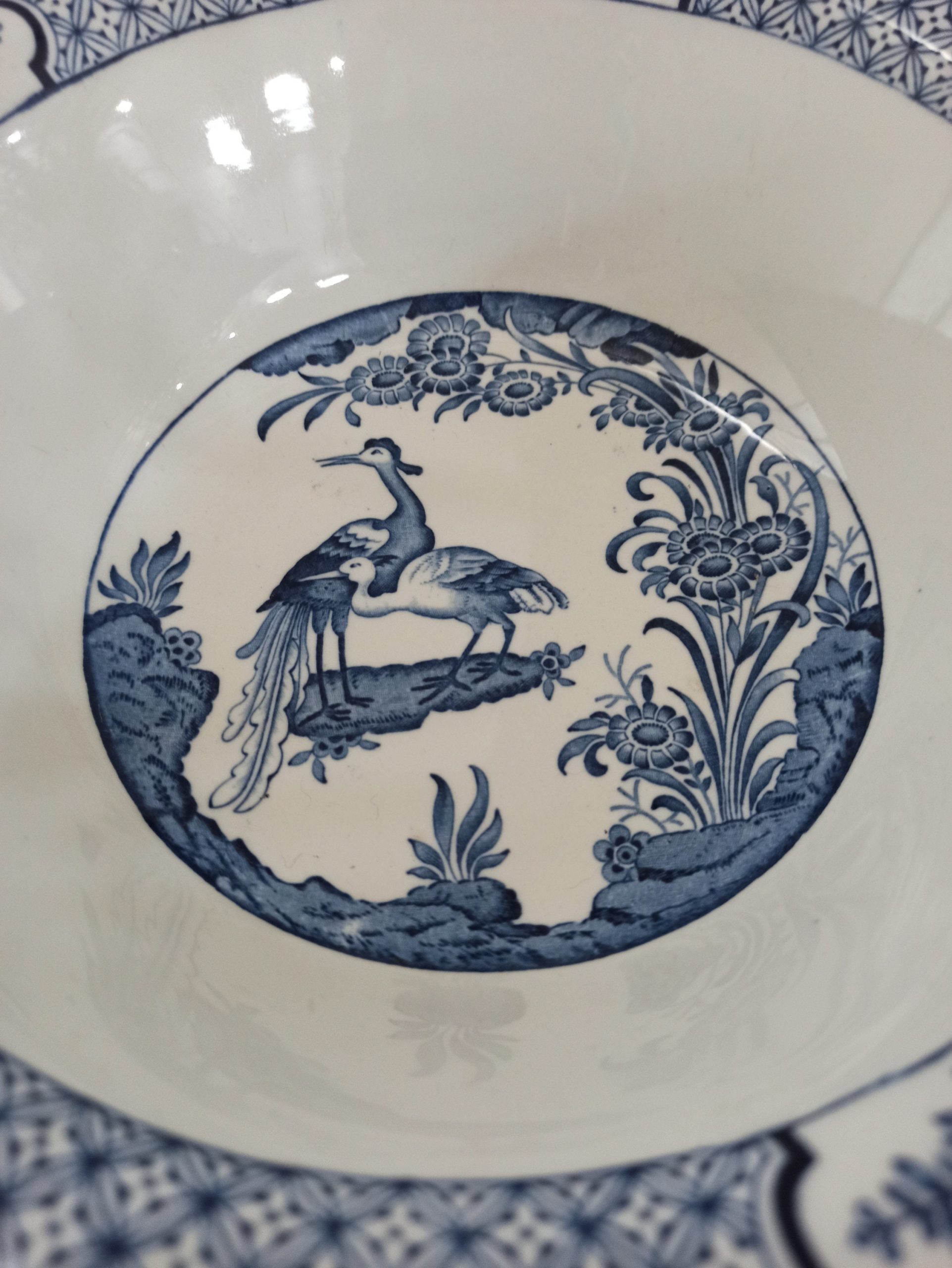 Vintage Fruit Bowl. Blue And White. "Yuan" by Wood and Sons. Excellent Condition. - Image 7