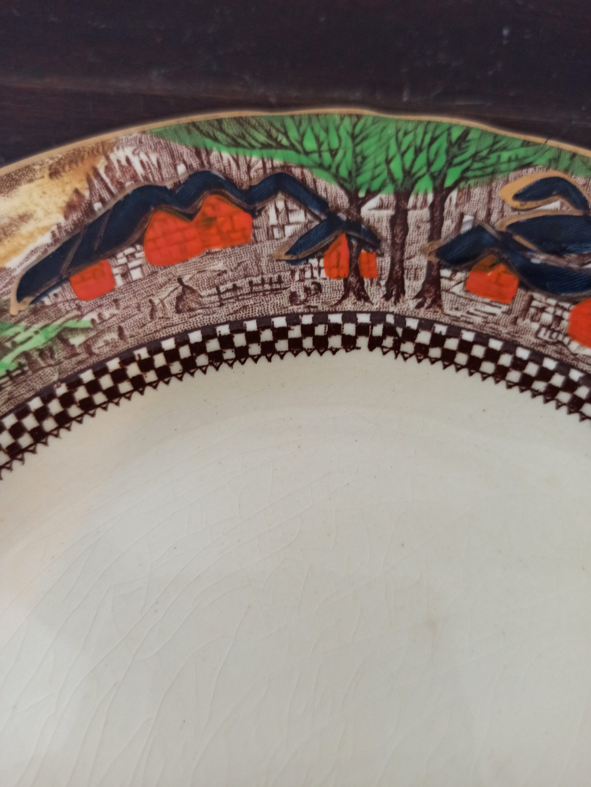 Art Deco Myott "Englands Countryside" Decorative Cabinet / Display Plate. - Image 5