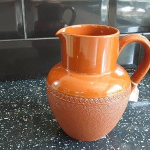Turn-of-the-century Lovatt Treacle effect Earthenware Pottery Jug (decorative)