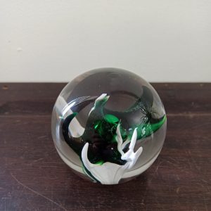 Vintage Wedgwood Glass Paperweight.