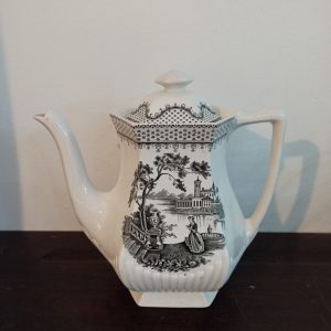 Vintage Teapot 'Minuet' Wm. Adams & Sons. Ironstone.