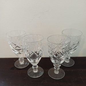 Royal Doulton Lead Crystal Liqueur Glasses. Excellent Condition.