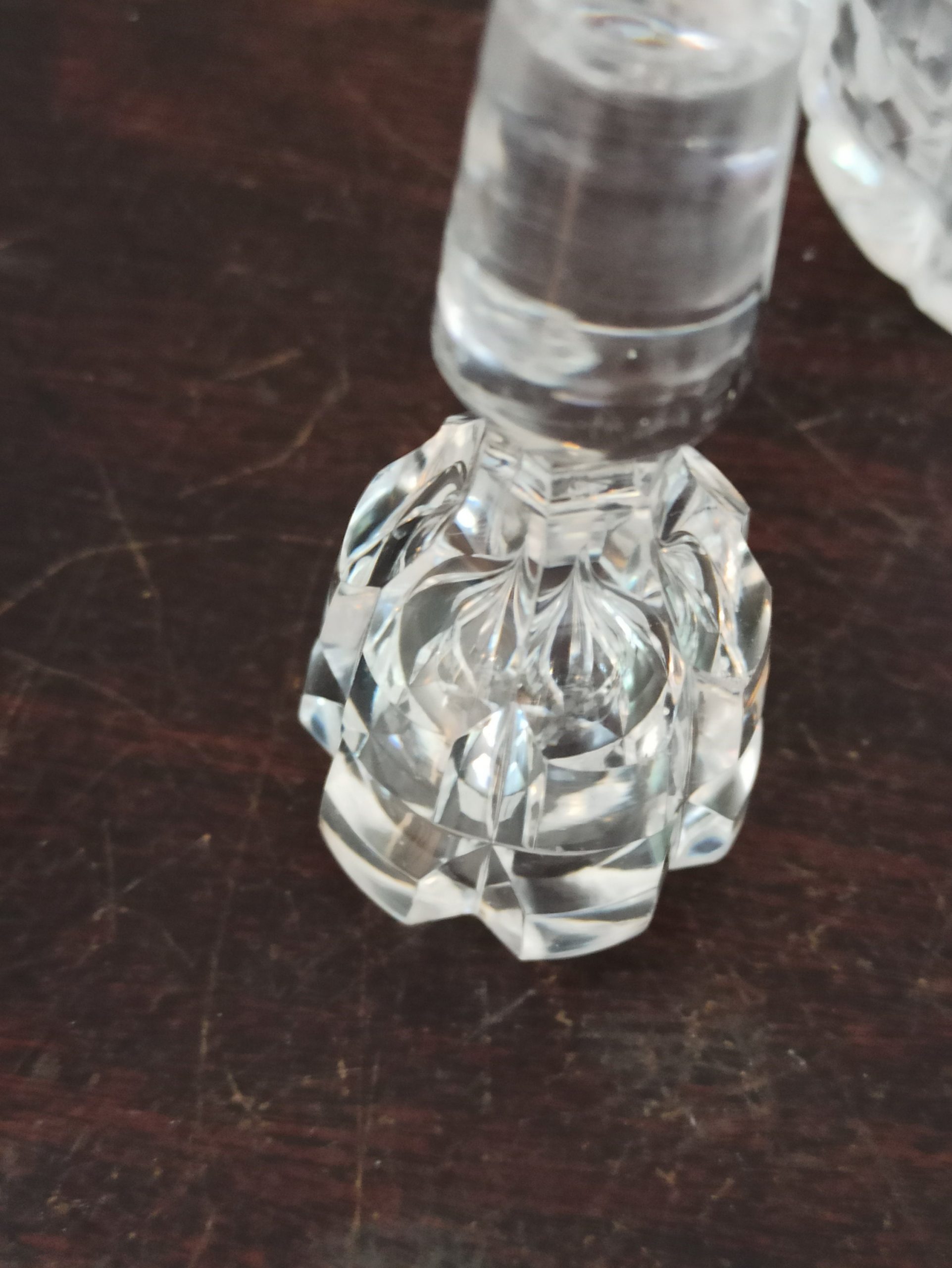 Vintage Glass Decanter And 3 Royal Doulton Lead Crystal Liqueur / Shot Glasses. - Image 8