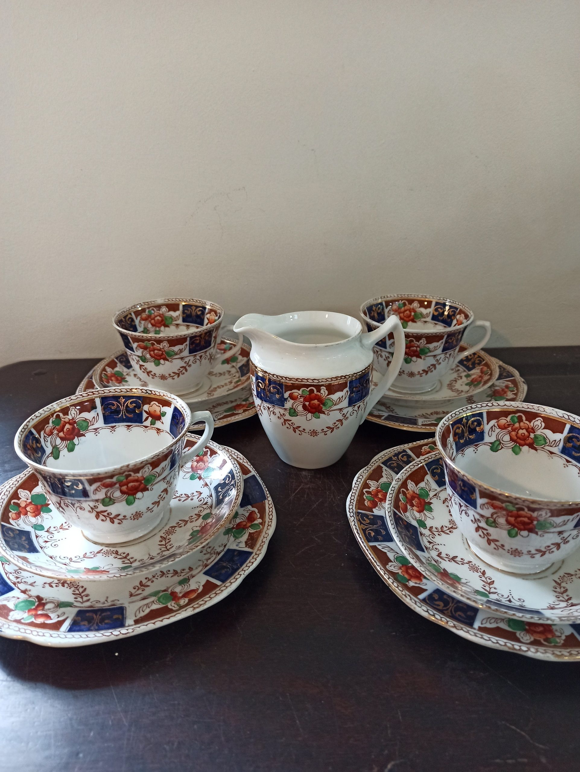 Vintage Imari Style Teaset. Doric China. 1924 - 1935. Acceptable Condition. - Image 2
