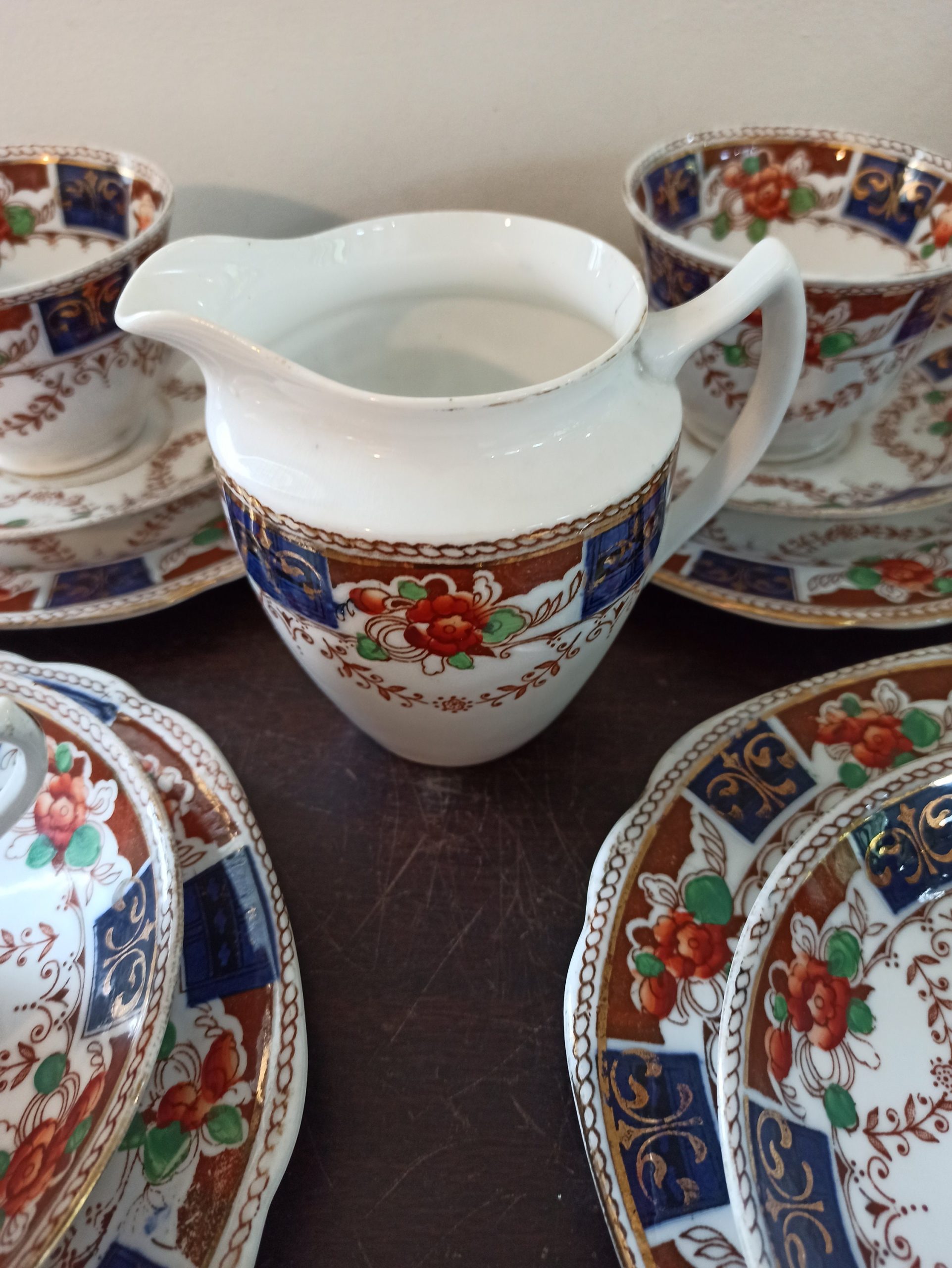 Vintage Imari Style Teaset. Doric China. 1924 - 1935. Acceptable Condition. - Image 4