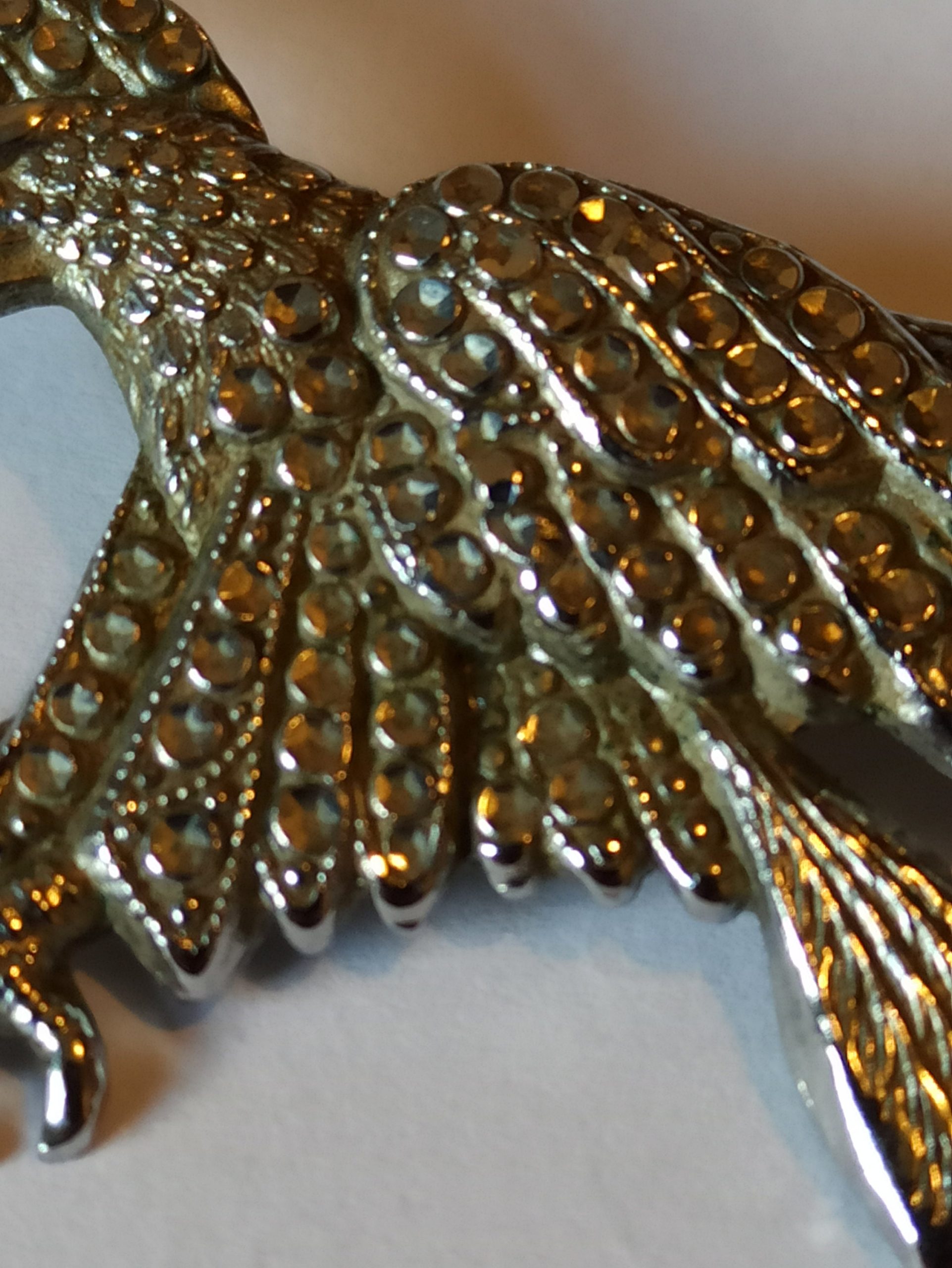 Vintage Marcasite Bird Of Prey Brooch. - Image 6