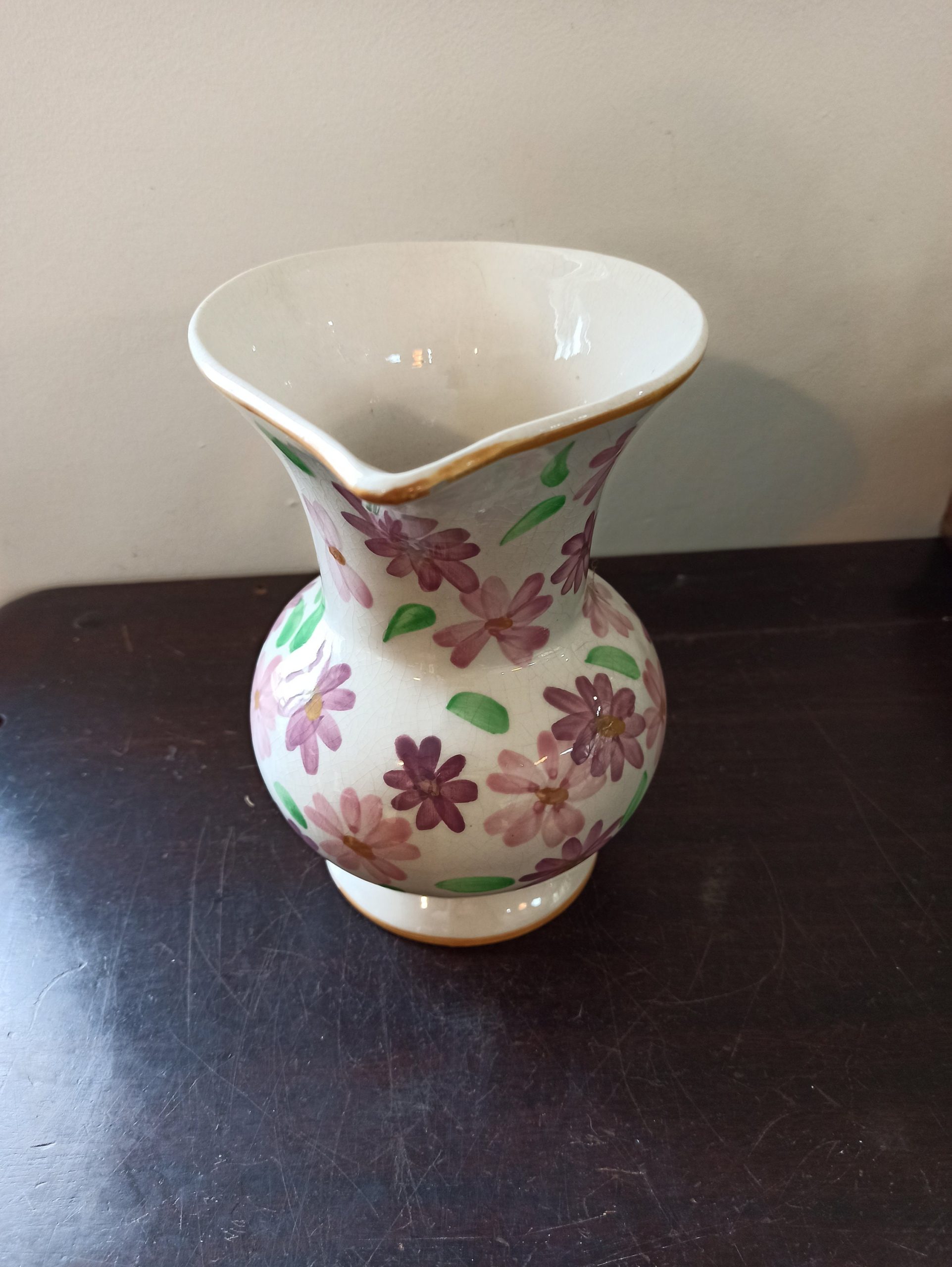 Vintage Urbach Style Floral Jug Vase. Good Condition. 18.5cm Tall - Image 2