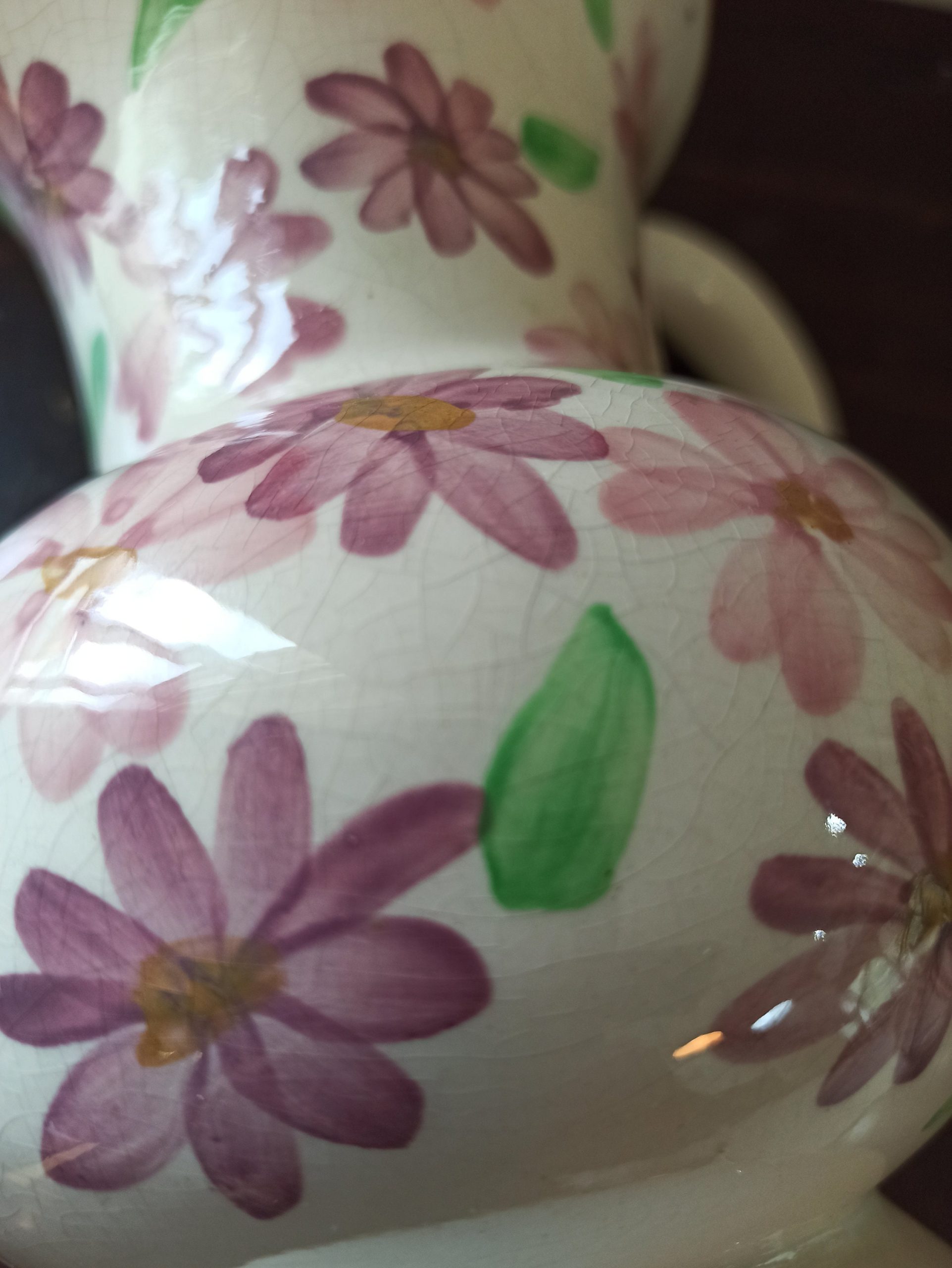 Vintage Urbach Style Floral Jug Vase. Good Condition. 18.5cm Tall - Image 7