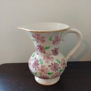 Vintage Urbach Style Floral Jug Vase. Good Condition. 18.5cm Tall