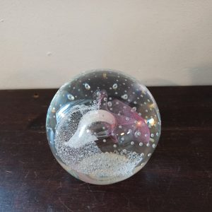 Pink Caithness Paperweight. "Pink Champagne" Vintage. Excellent Condition.
