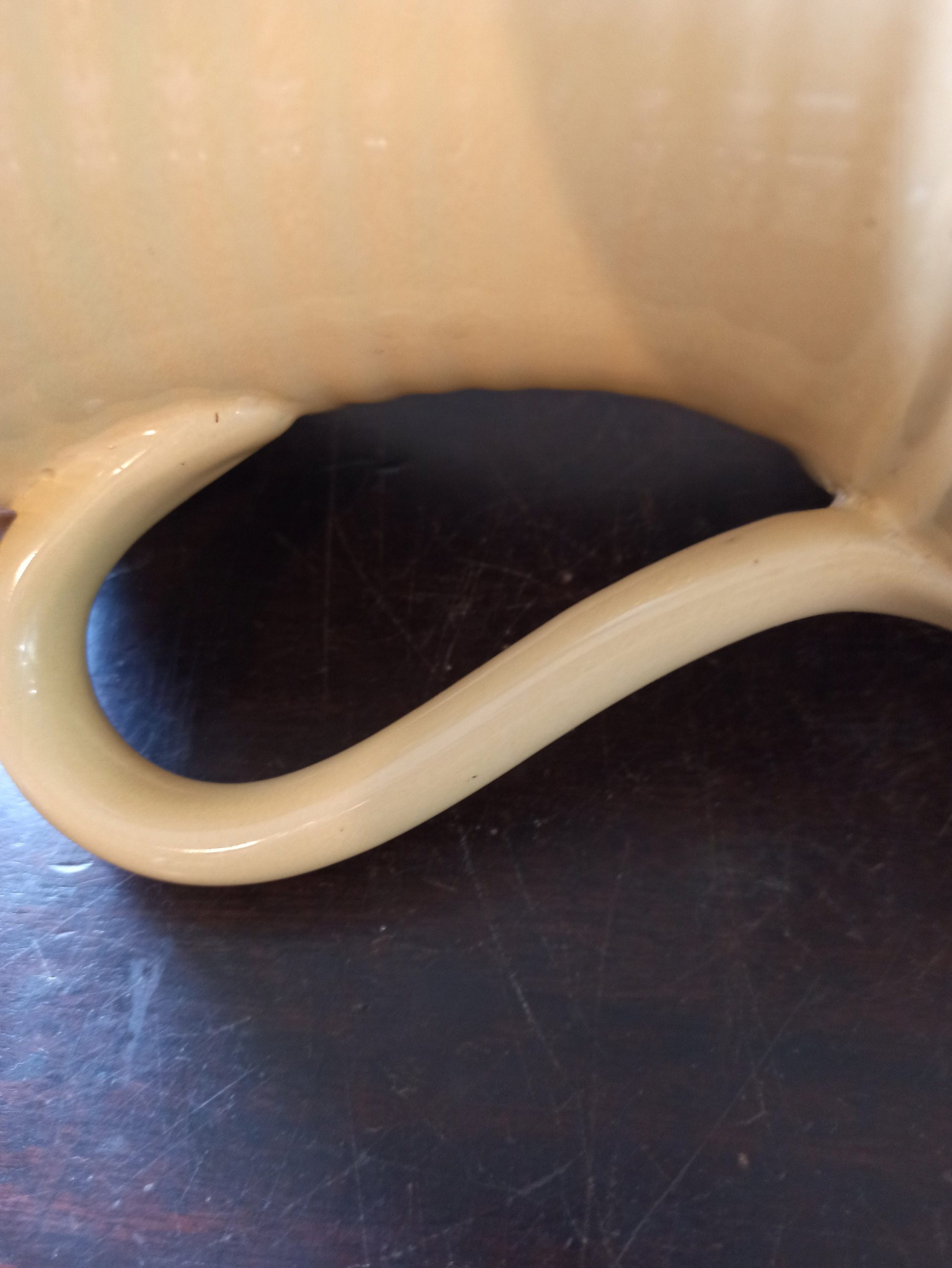 Yellow Ribbed Jug Vase. Lovatt. 1960s. - Image 7