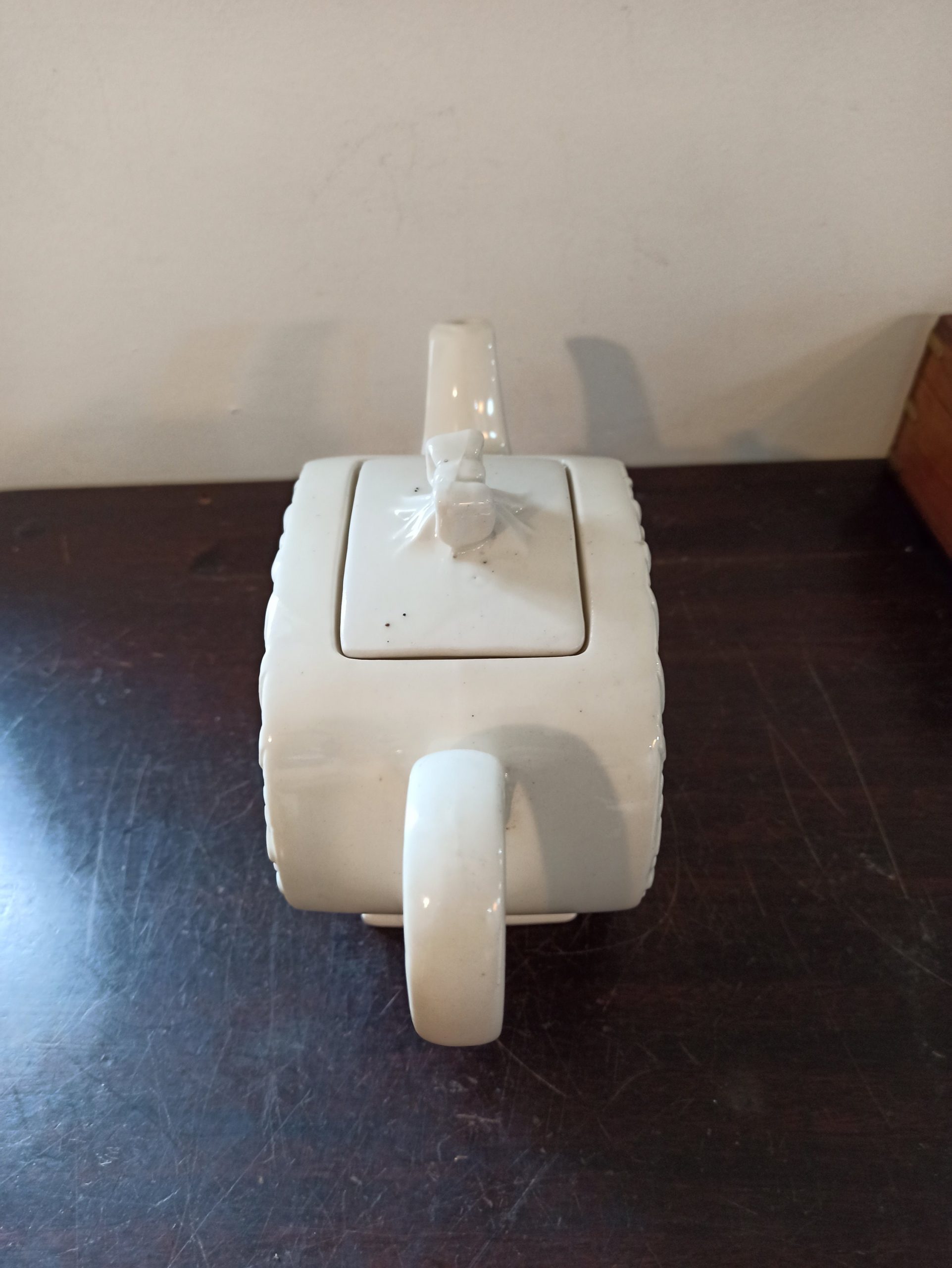 Vintage Saddlers Cream Teapot. - Image 5