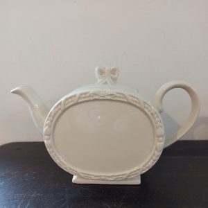 Vintage Saddlers Cream Teapot.