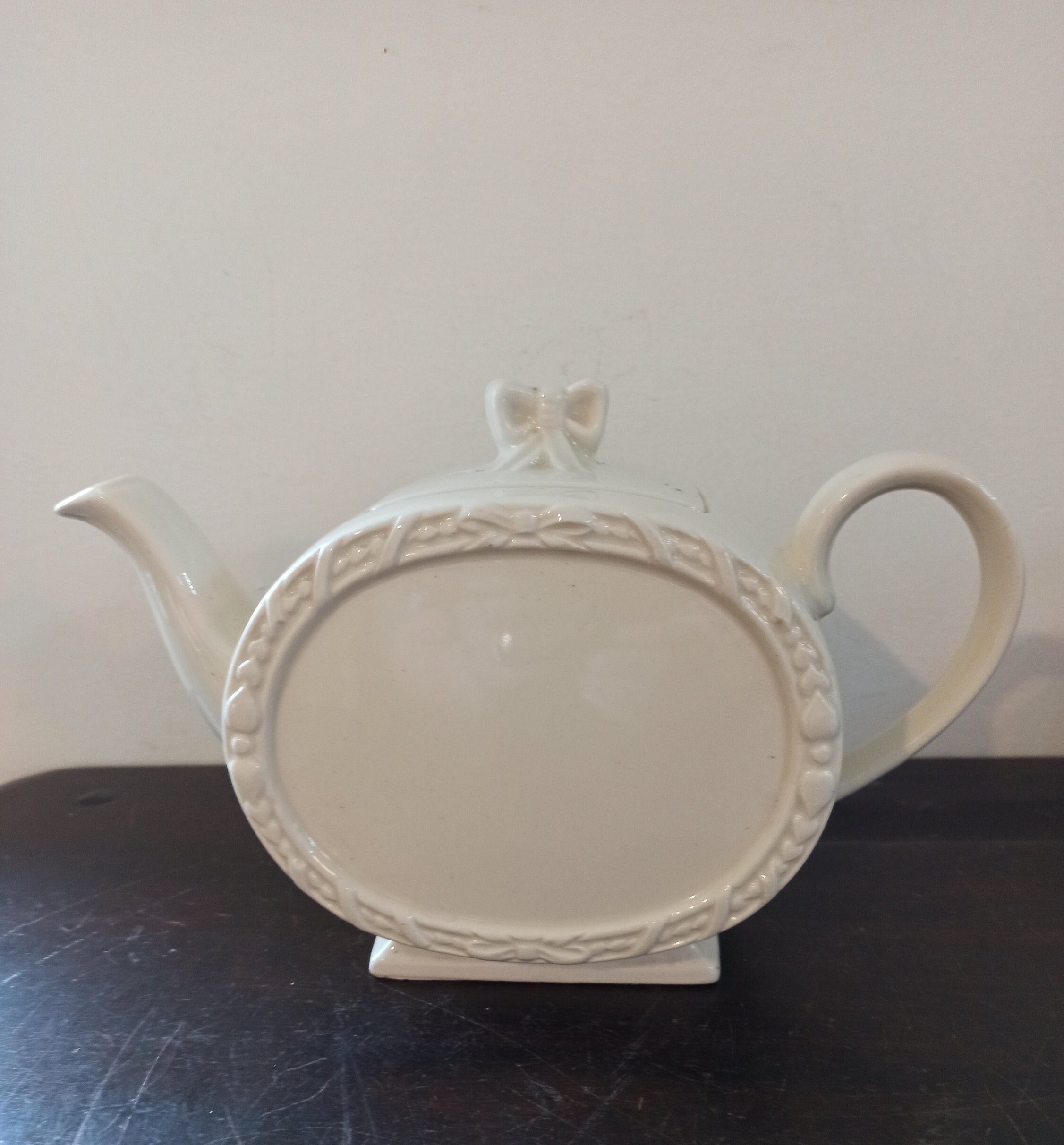 Vintage Saddlers Cream Teapot.
