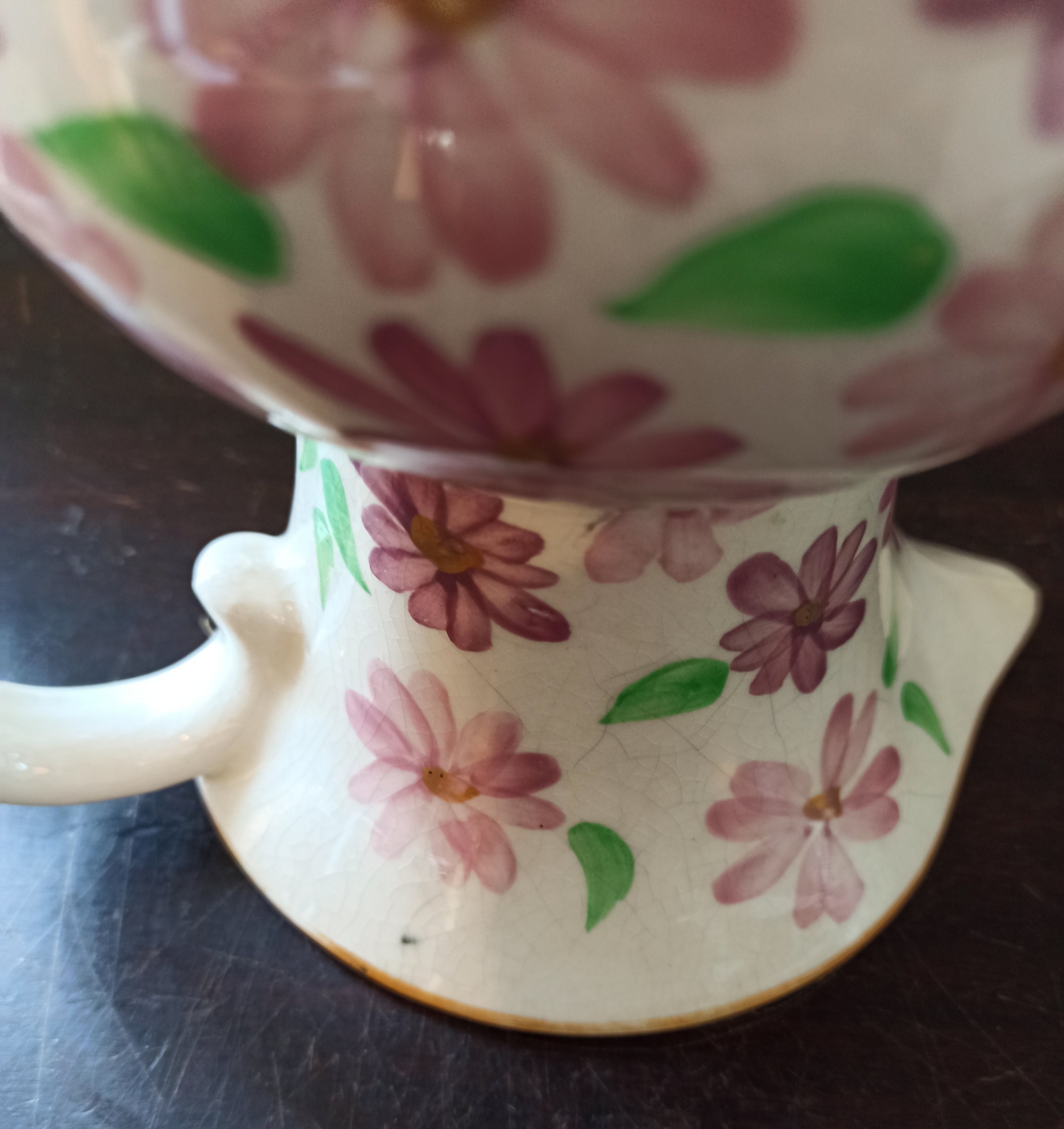 Vintage Urbach Style Floral Jug Vase. Good Condition. 18.5cm Tall - Image 9