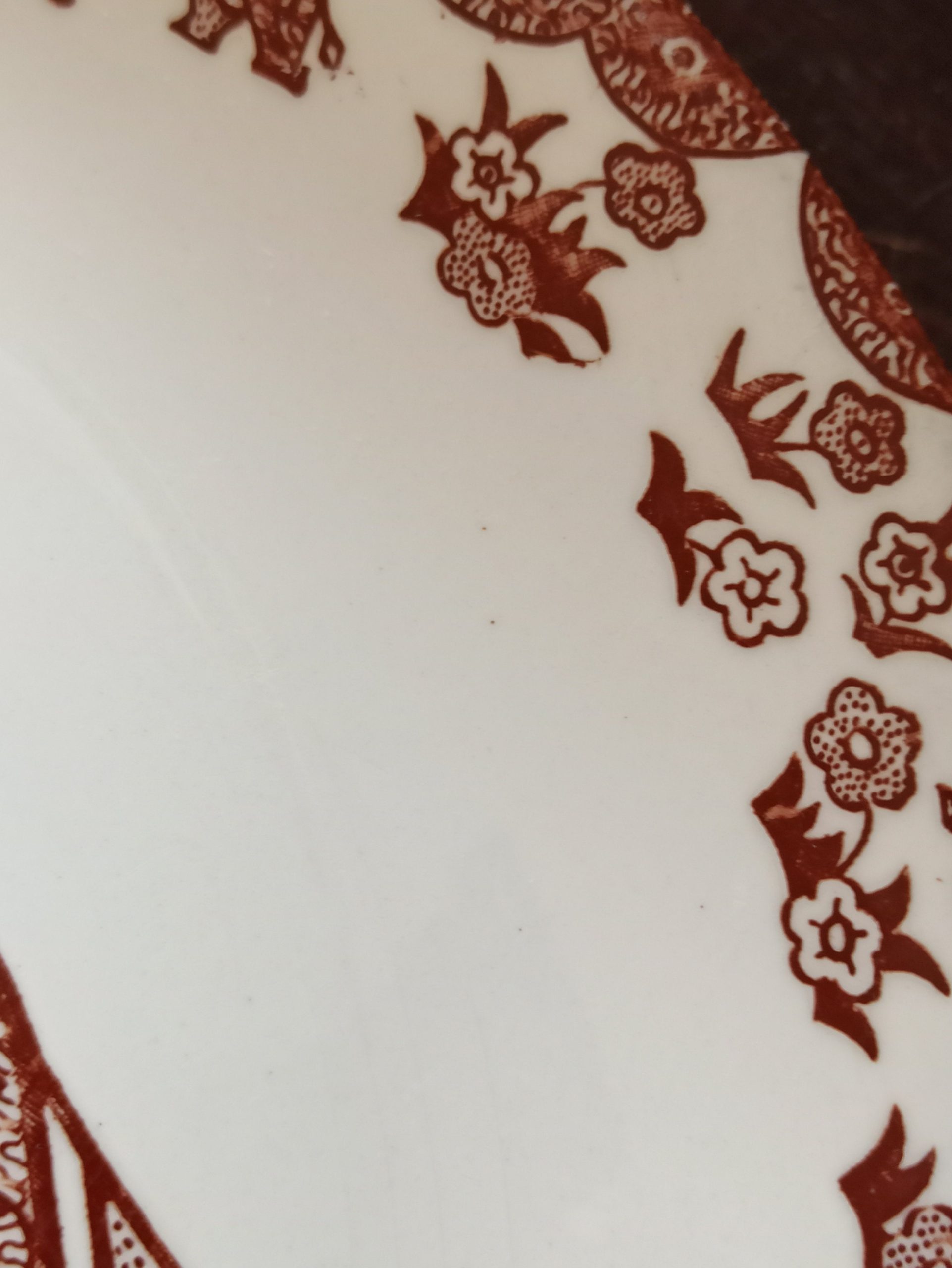 A Pair of Decorative Meat Plates. Bull. Ironstone. - Image 6