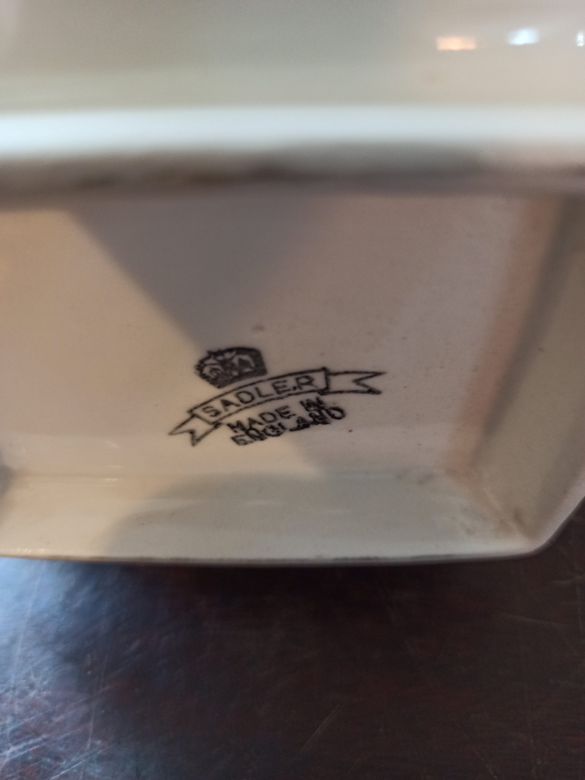 Vintage Saddlers Cream Teapot. - Image 9