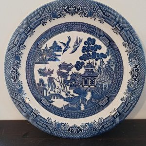 Blue and White Churchill's Decorative Cabinet / Display Plate.